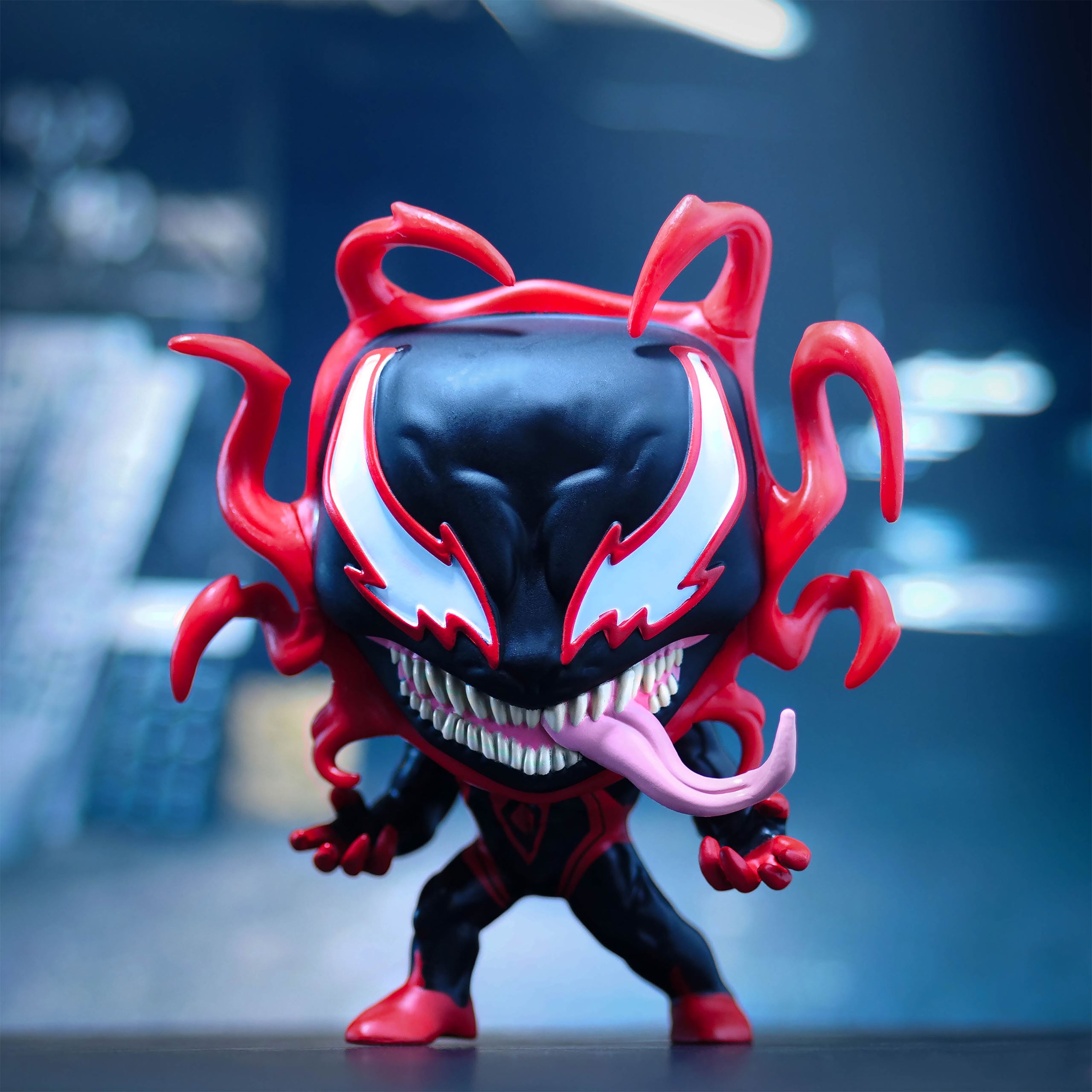 Produktbild Spider-Man - Miles Morales (Venom/Carnage) Funko Pop Figur mit Wackelkopf