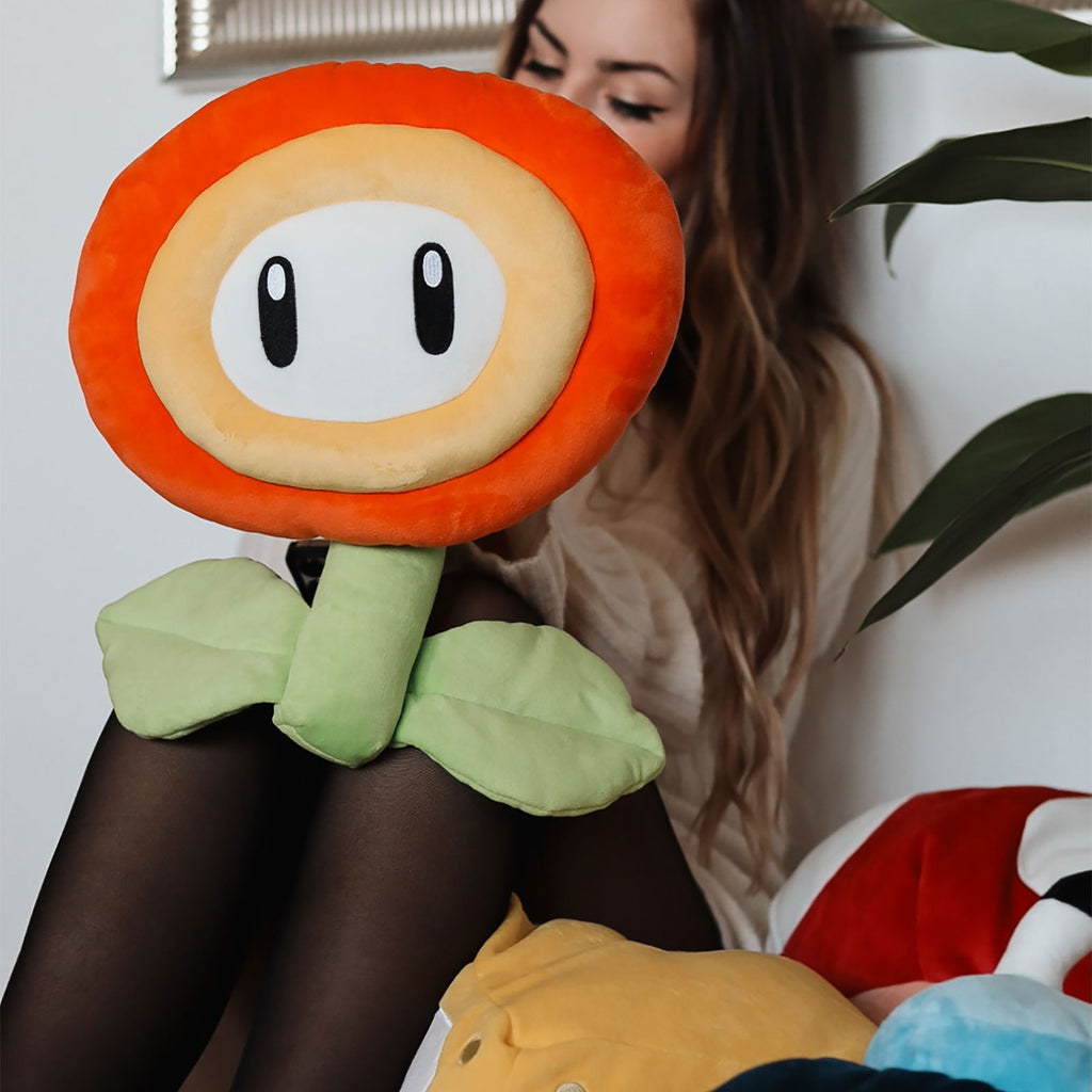 Super Mario - Feuerblume Plüsch Figur XL