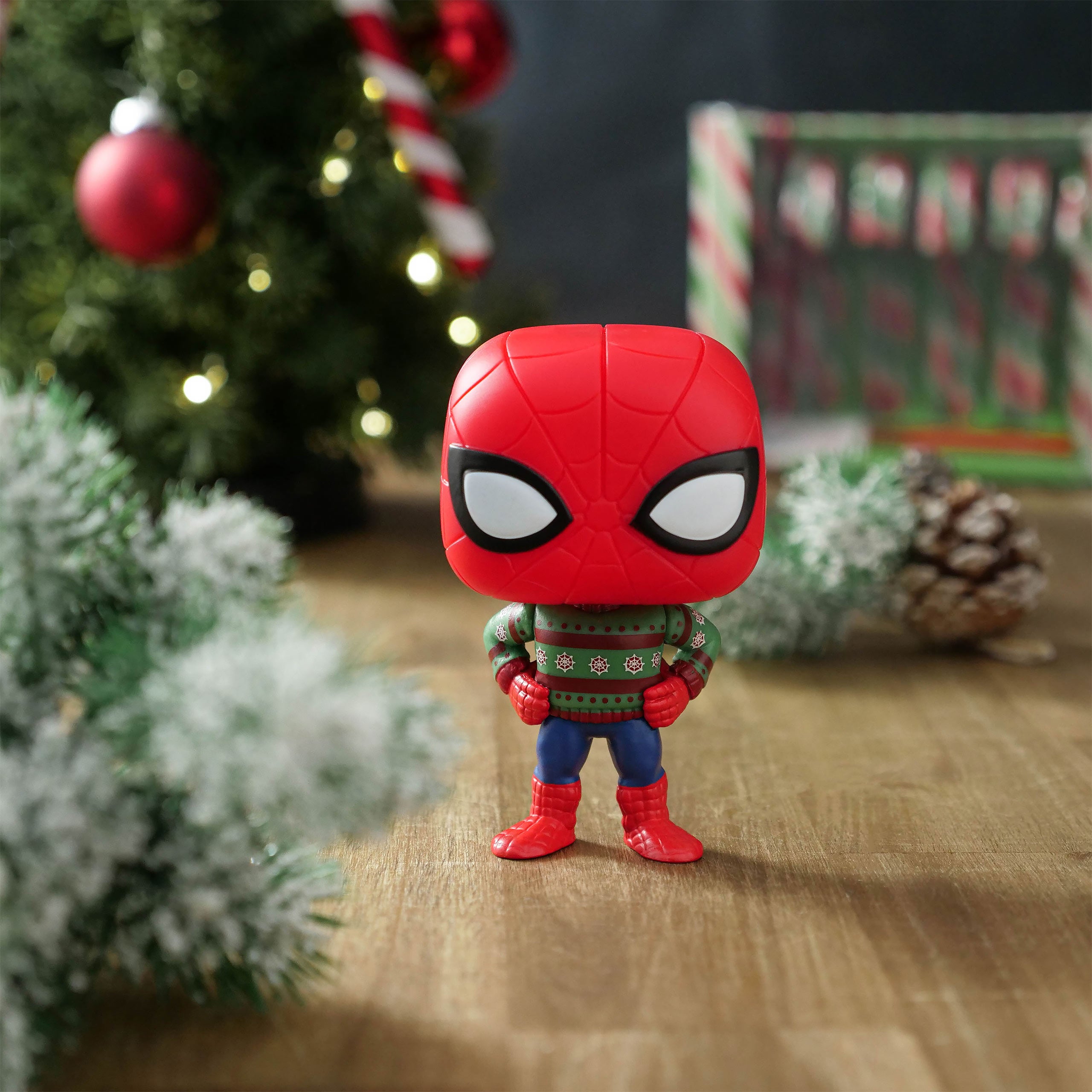 Produktbild Spider-Man - Holiday Funko Pop Wackelkopf-Figur