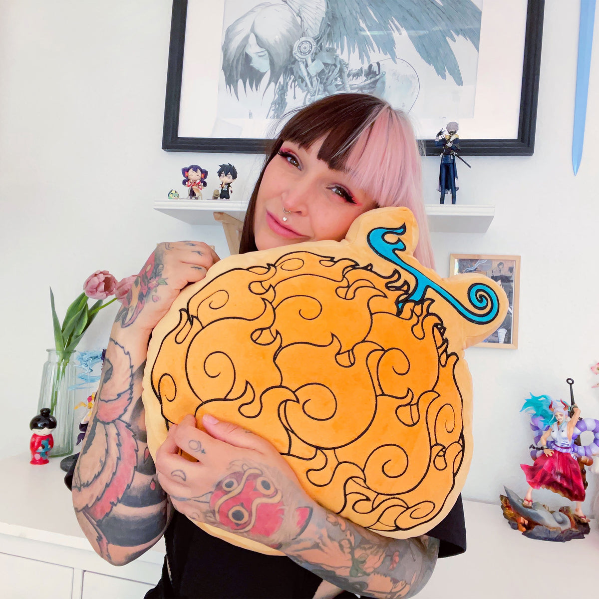 Produktbild One Piece - Mera Mera Teufelsfrucht Kissen