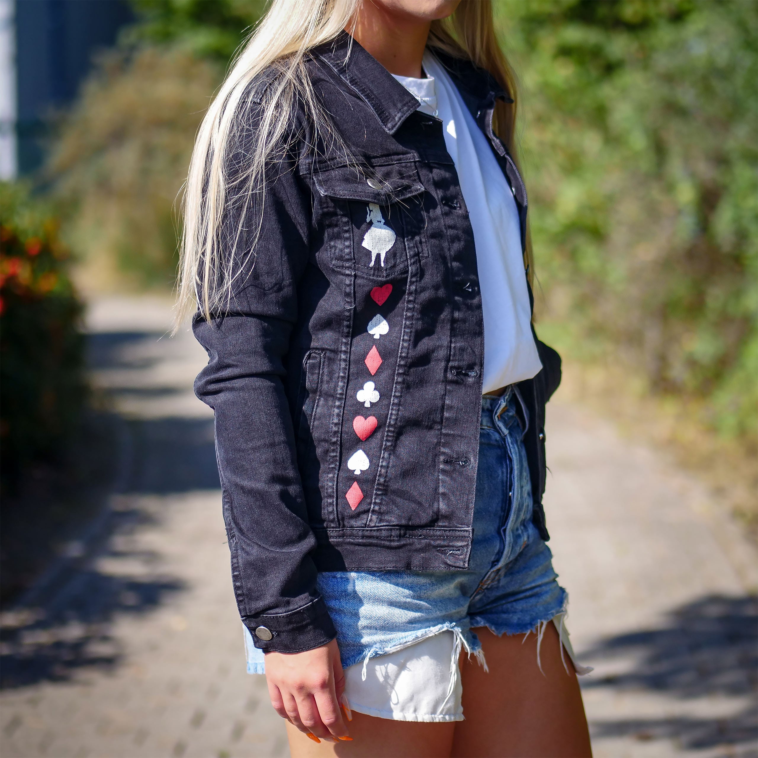 Produktbild Alice im Wunderland - World Of My Own Jeansjacke Damen schwarz