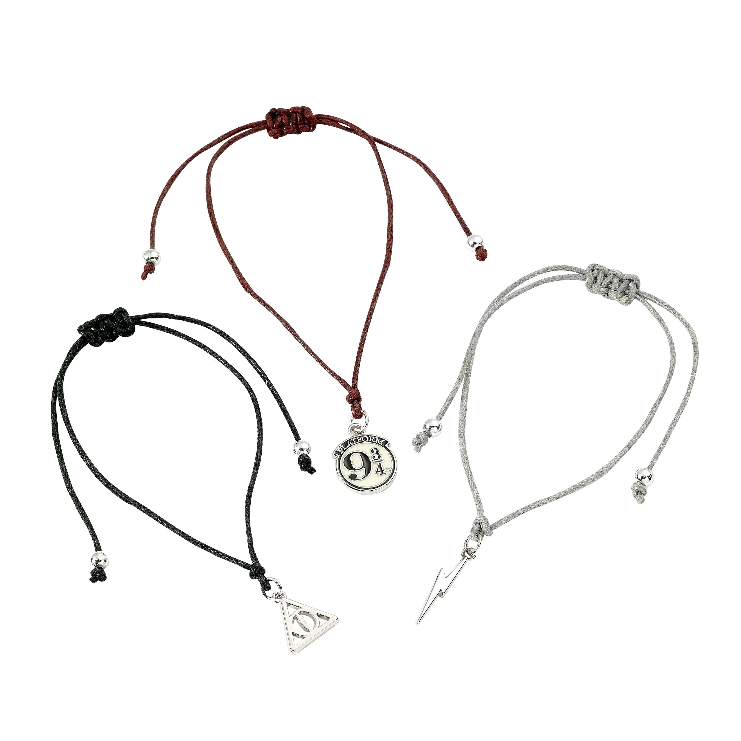 Produktbild Harry Potter - Armbänder mit Anhänger 3er Set