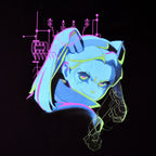 Produktbild Cyberpunk Edgerunners - Rebecca Neon T-Shirt schwarz