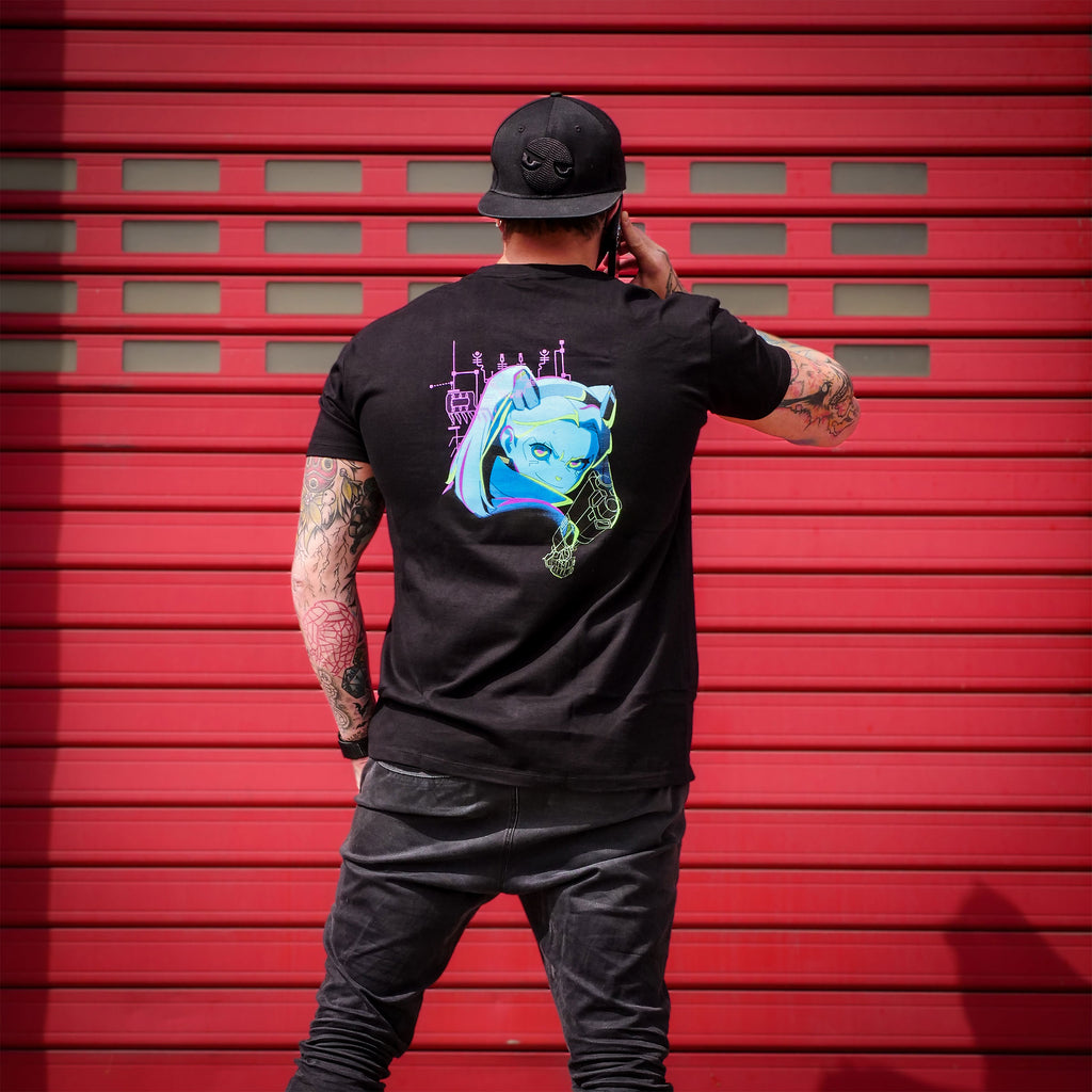 Produktbild Cyberpunk Edgerunners - Rebecca Neon T-Shirt schwarz