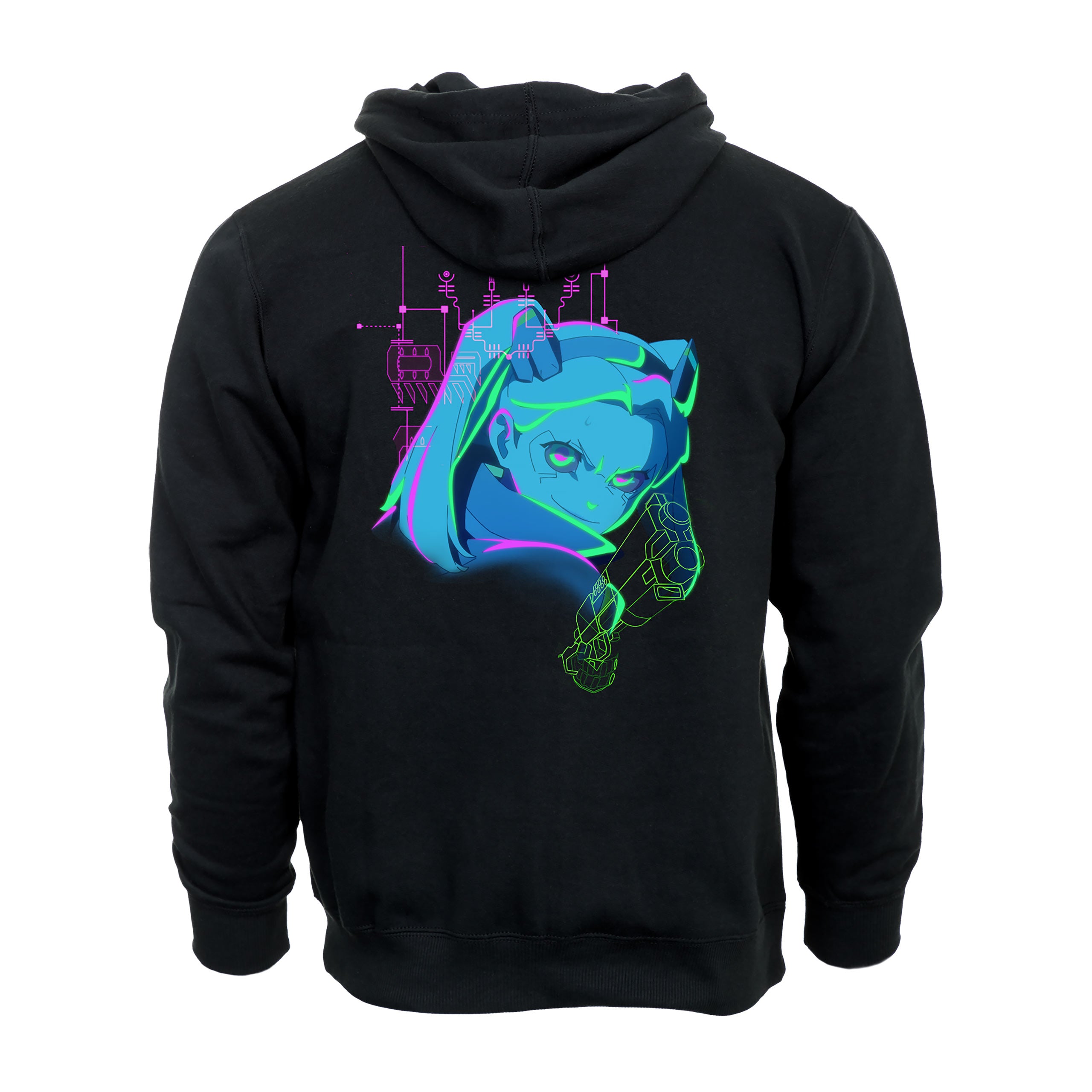 Produktbild Cyberpunk Edgerunners - Rebecca Neon Hoodie schwarz