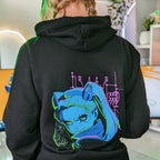 Produktbild Cyberpunk Edgerunners - Rebecca Neon Hoodie schwarz
