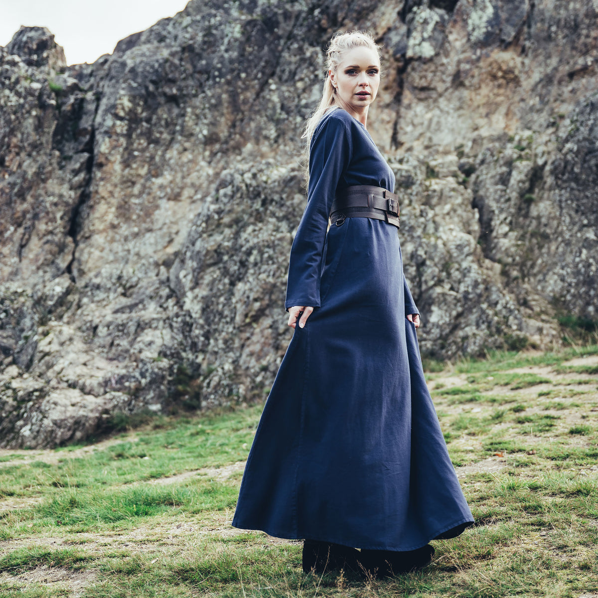 Produktbild Mittelalter Unterkleid Valdis blau