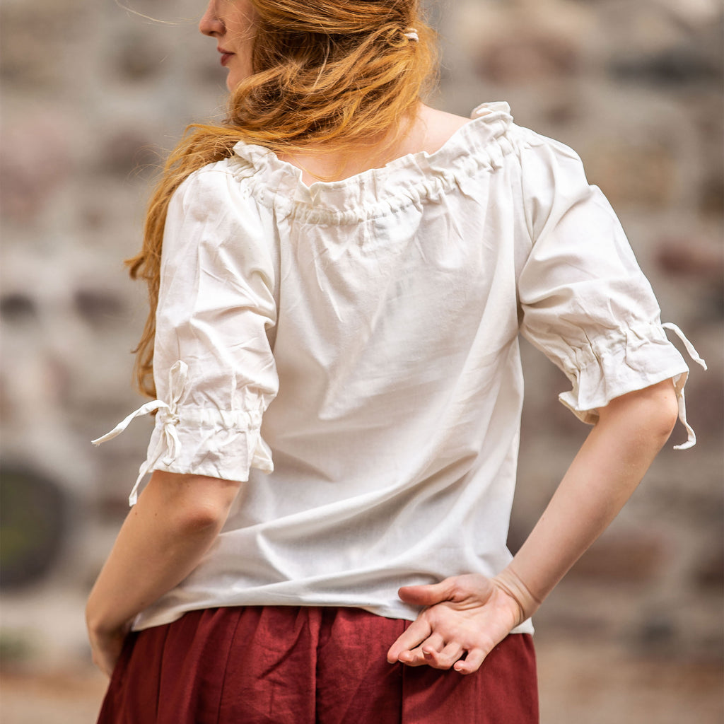 Product image Medieval Short Sleeve Blouse Vera Beige