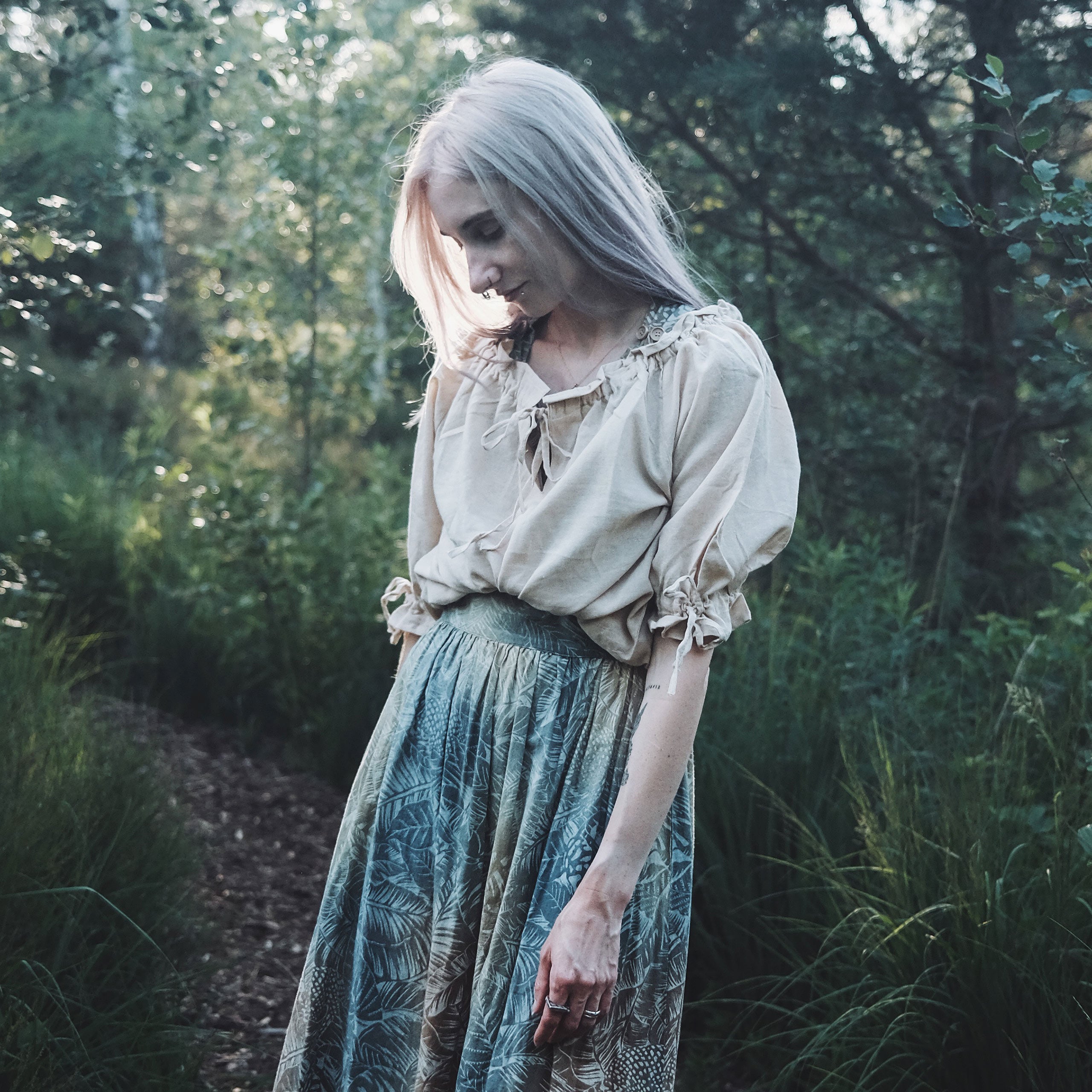Produktbild Mittelalter Bluse Kurzarm Vera hanf
