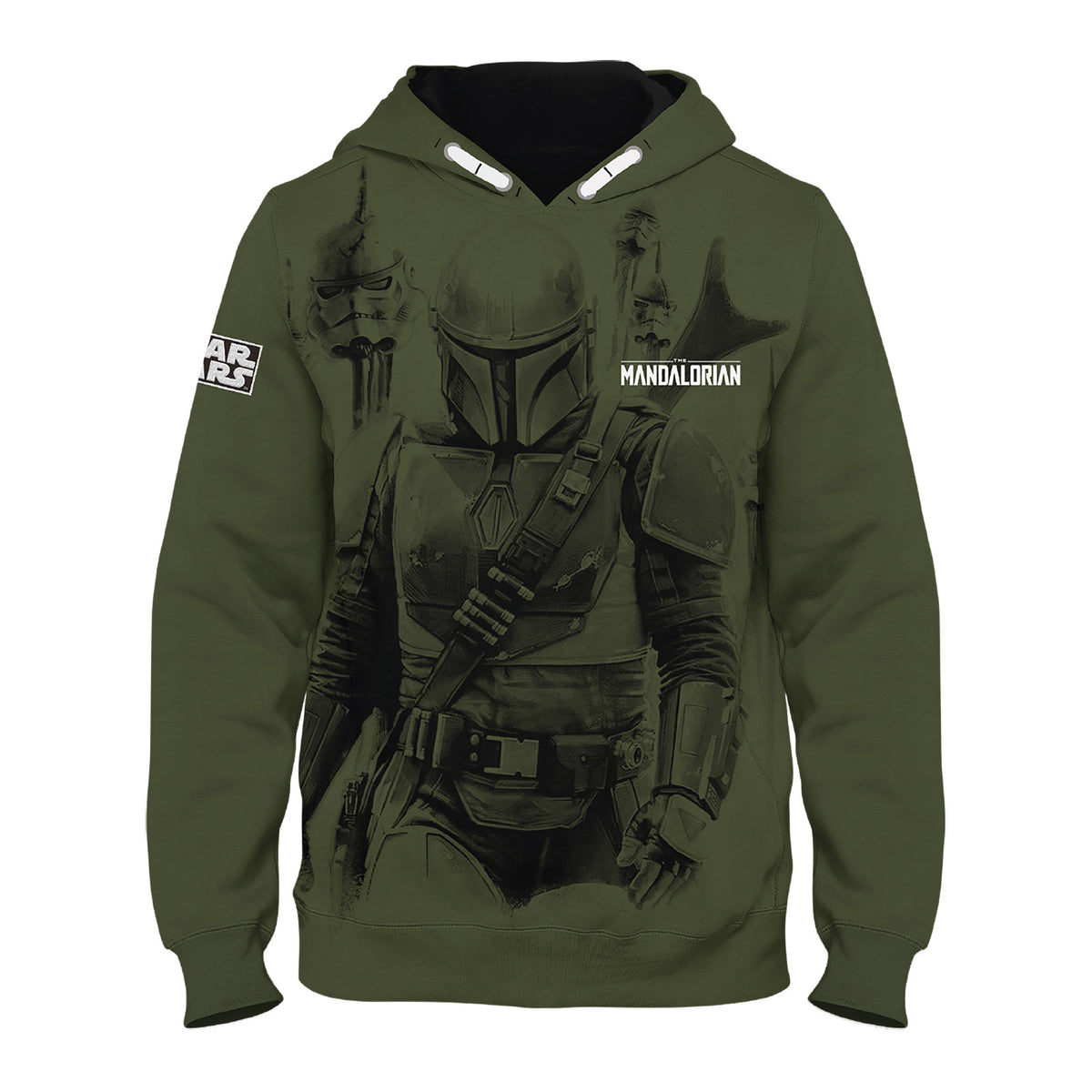 Produktbild Mando Hoodie Kinder grün - Star Wars The Mandalorian