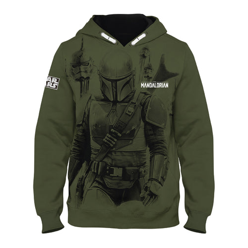 Produktbild Mando Hoodie Kinder grün - Star Wars The Mandalorian