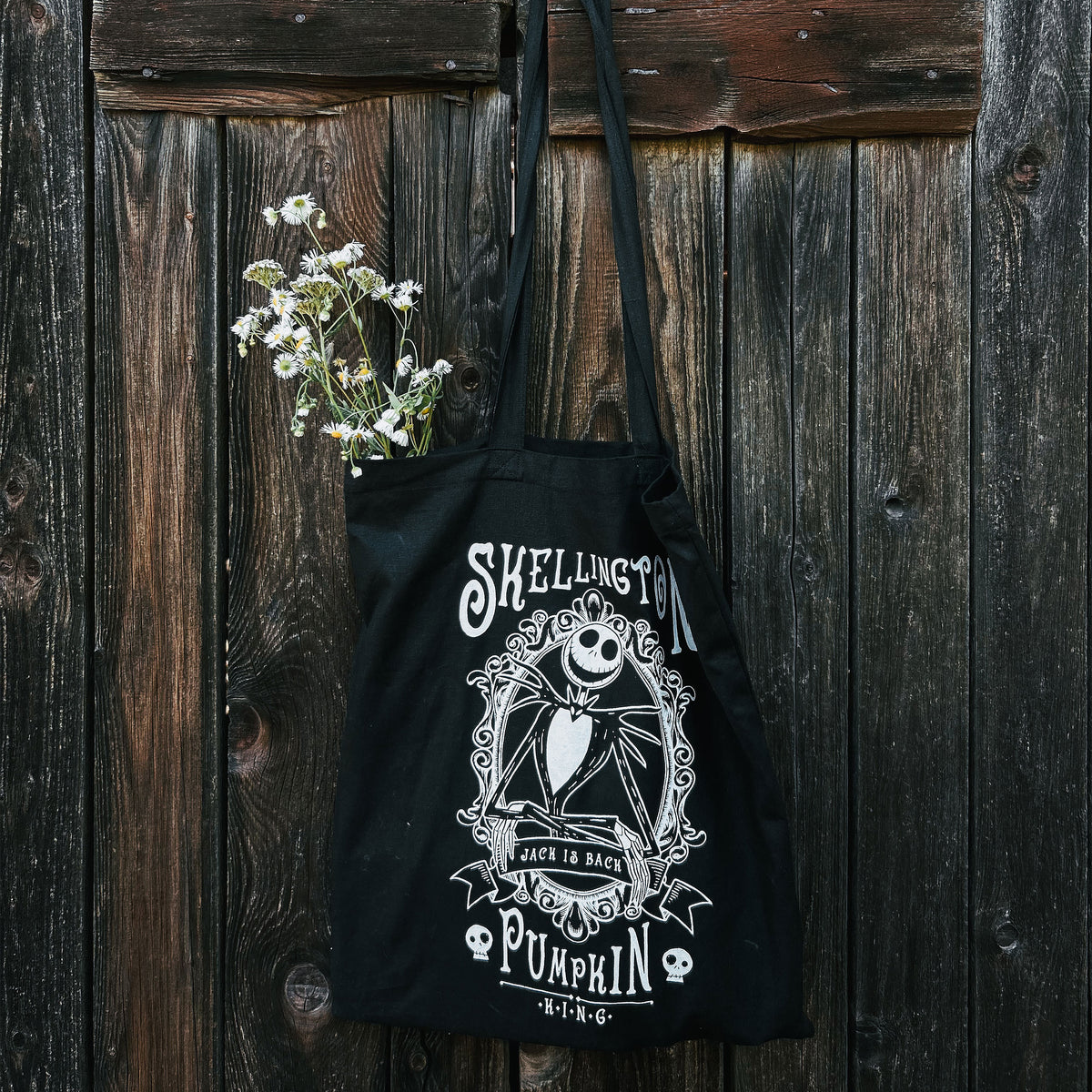 Produktbild Nightmare Before Christmas - Skellington Pumpkin Jutebeutel schwarz
