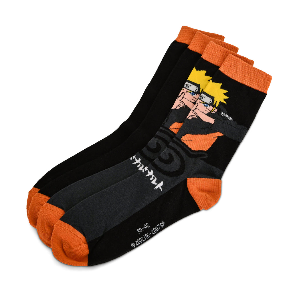 Produktbild Naruto Shippuden - Naruto Uzumaki Freegun Socken 2er Set