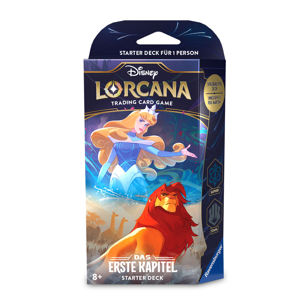 Produktbild Disney Lorcana Saphir und Stahl Starterset - Das Erste Kapitel Trading Card Game