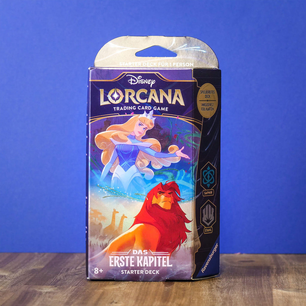 Produktbild Disney Lorcana Saphir und Stahl Starterset - Das Erste Kapitel Trading Card Game