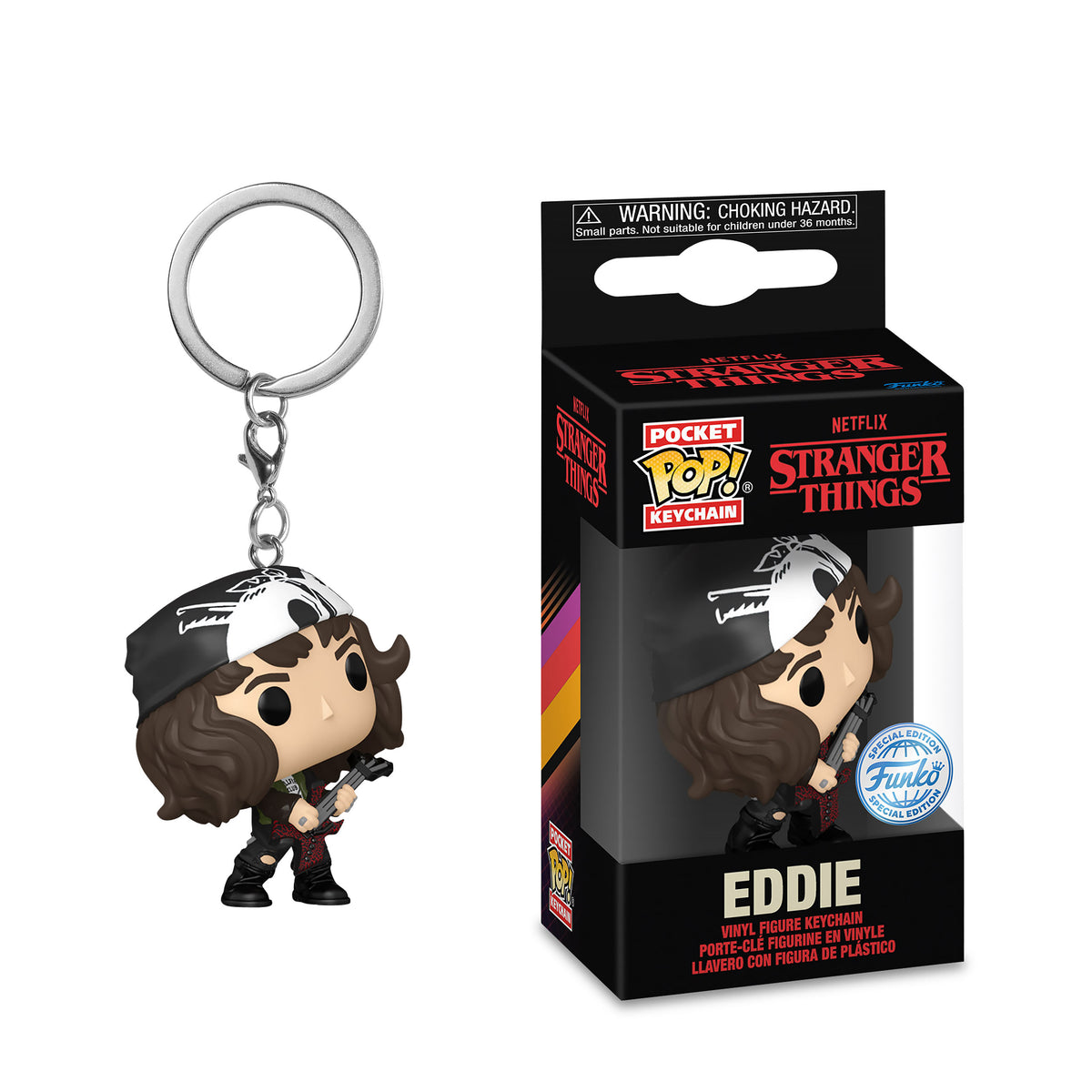 Produktbild Stranger Things - Eddie Funko Pop Schlüsselanhänger