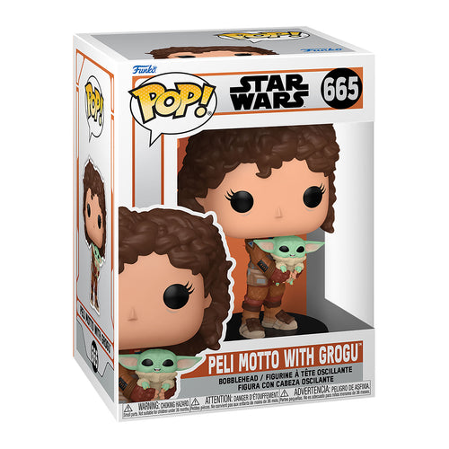 Produktbild Peli Motto mit Grogu Funko Pop Wackelkopf-Figur - Star Wars The Mandalorian