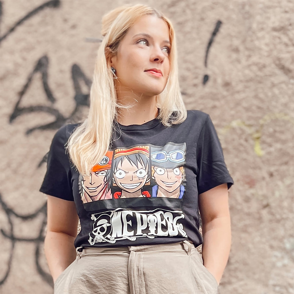 One Piece - Crew T-Shirt schwarz