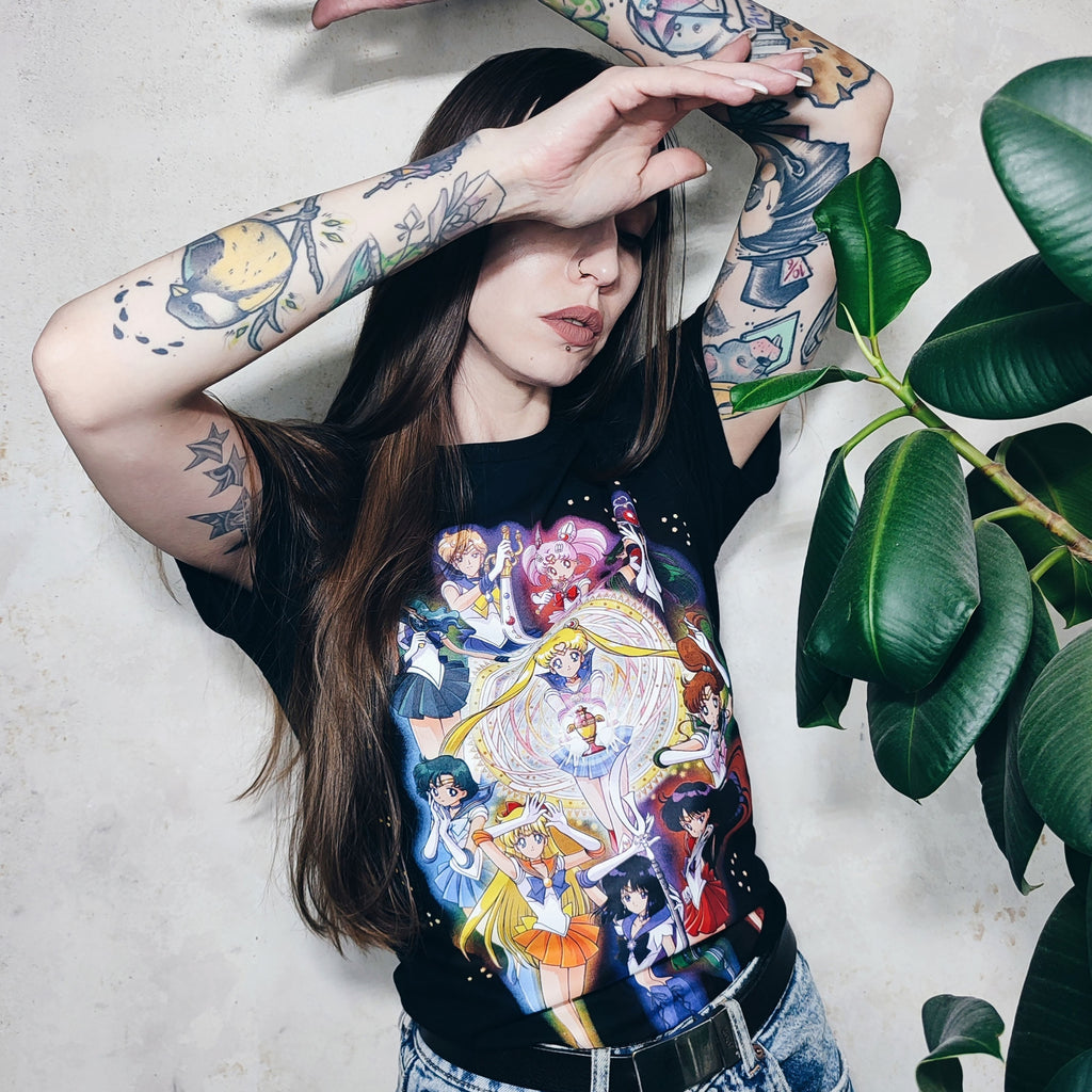 Sailor Moon - Crew T-Shirt schwarz