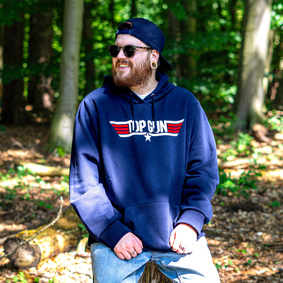 Produktbild Top Gun - Logo Hoodie blau