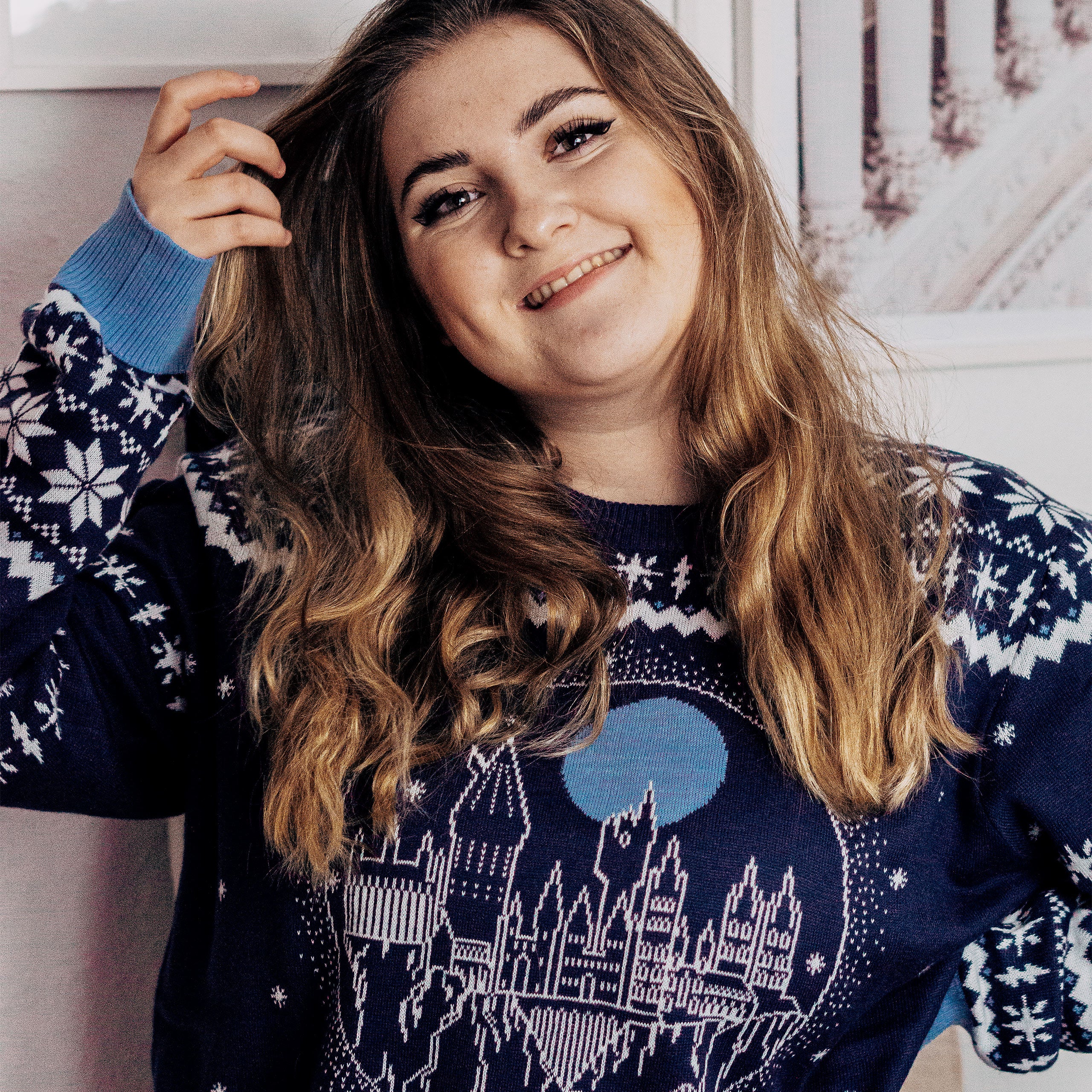 Produktbild Harry Potter - Hogwarts Schloss Strickpullover