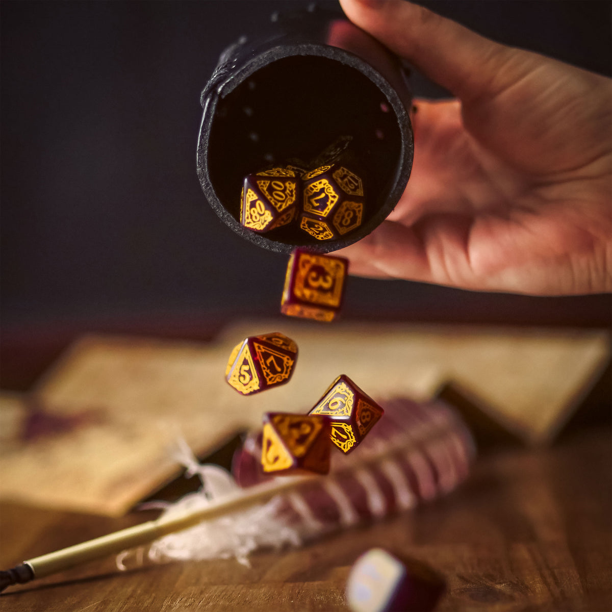 Produktbild Harry Potter - Gryffindor RPG Würfel Set 7tlg rot