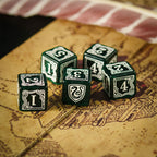 Produktbild Harry Potter - Slytherin RPG Würfel Set 5tlg mit Würfelbeutel grün