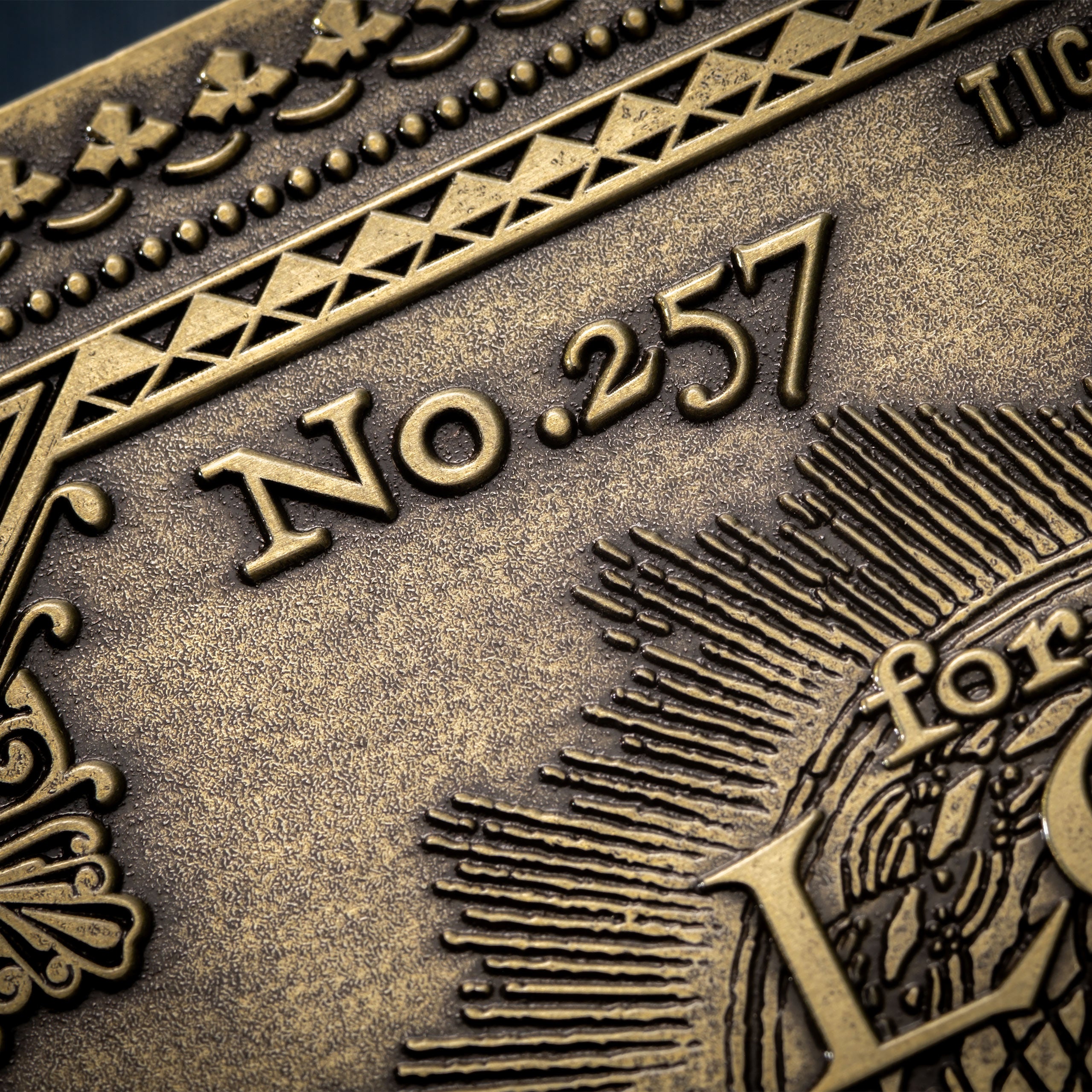 Produktbild Harry Potter - Hogwarts Express Antik Ticket Replik limitiert