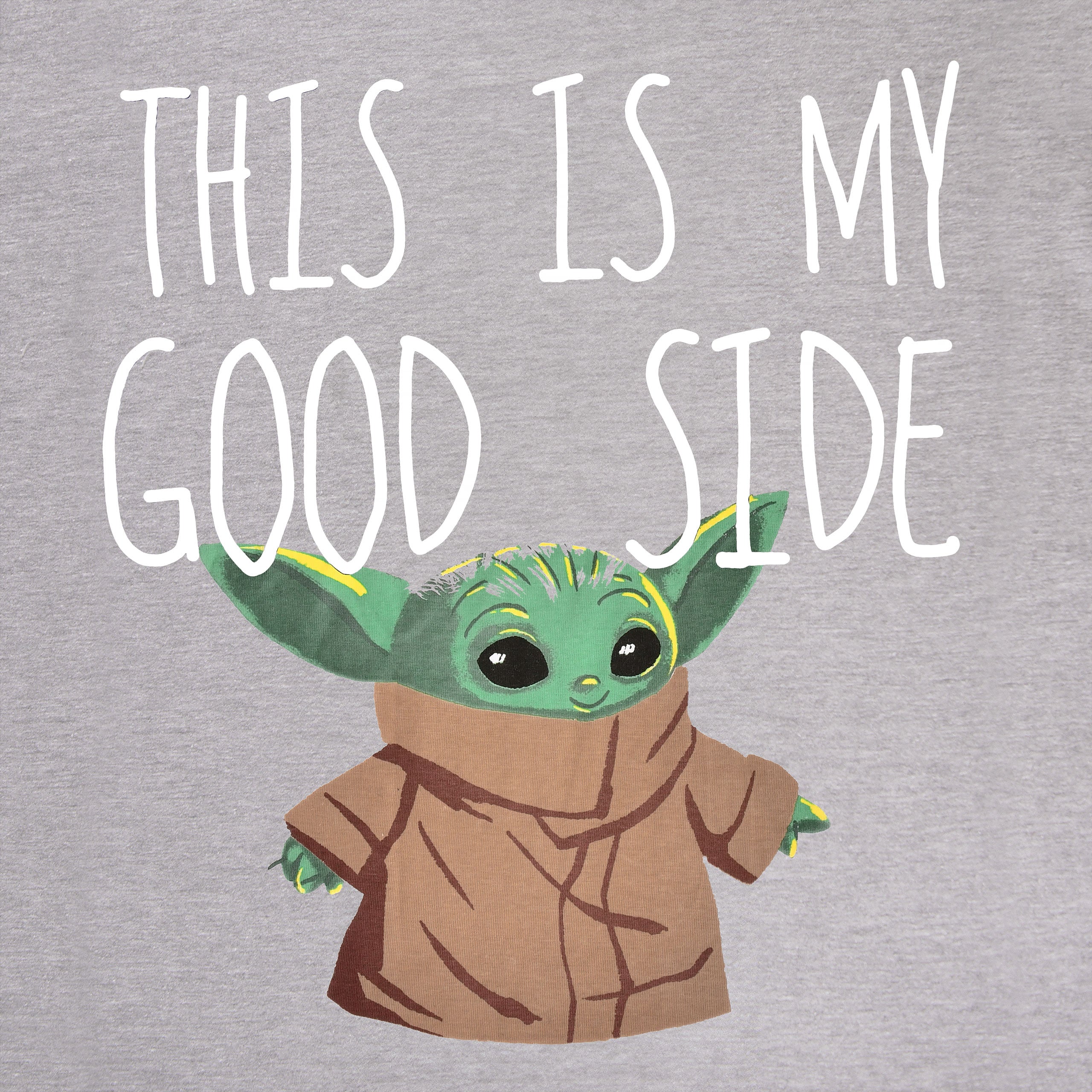Produktbild Grogu Good Side Oversize T-Shirt weiß - Star Wars The Mandalorian