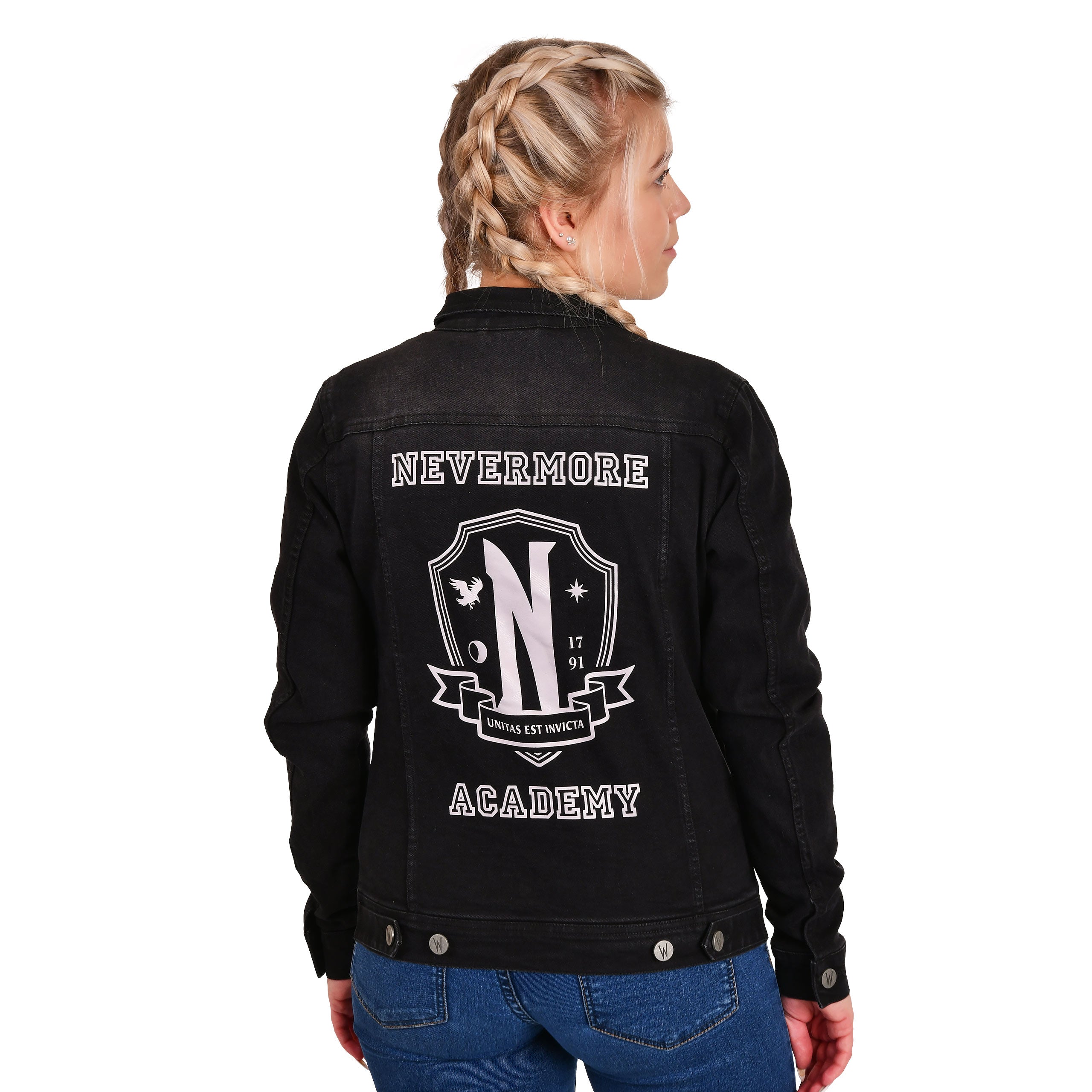 Produktbild Wednesday - Nevermore Academy Jeansjacke schwarz