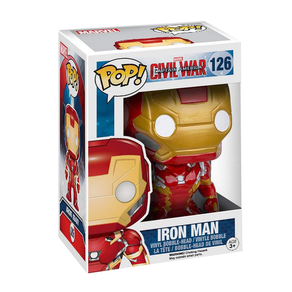 Produktbild Civil War - Iron Man Funko Pop Wackelkopf-Figur