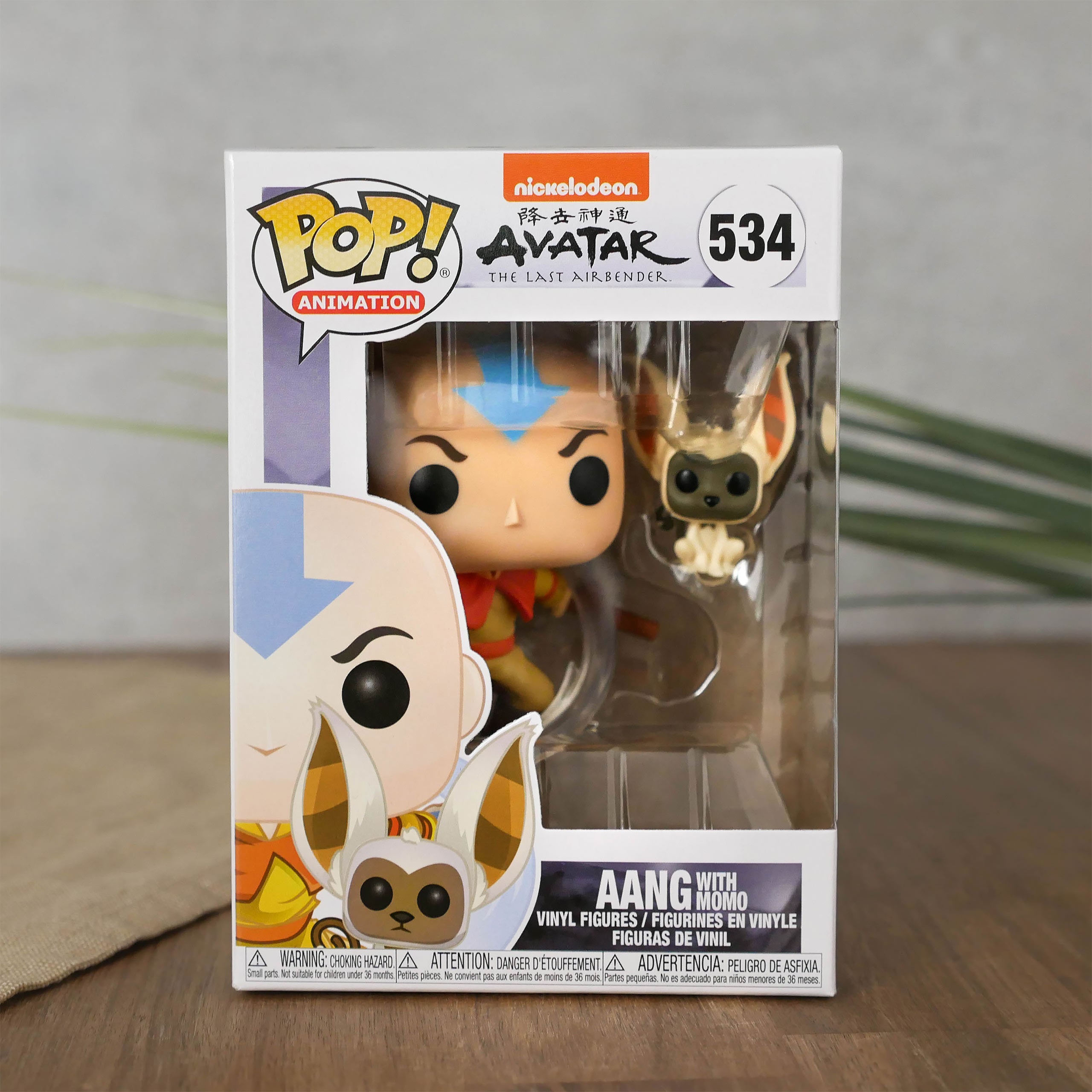 Produktbild Avatar The Last Airbender - Aang mit Momo Funko Pop Figur