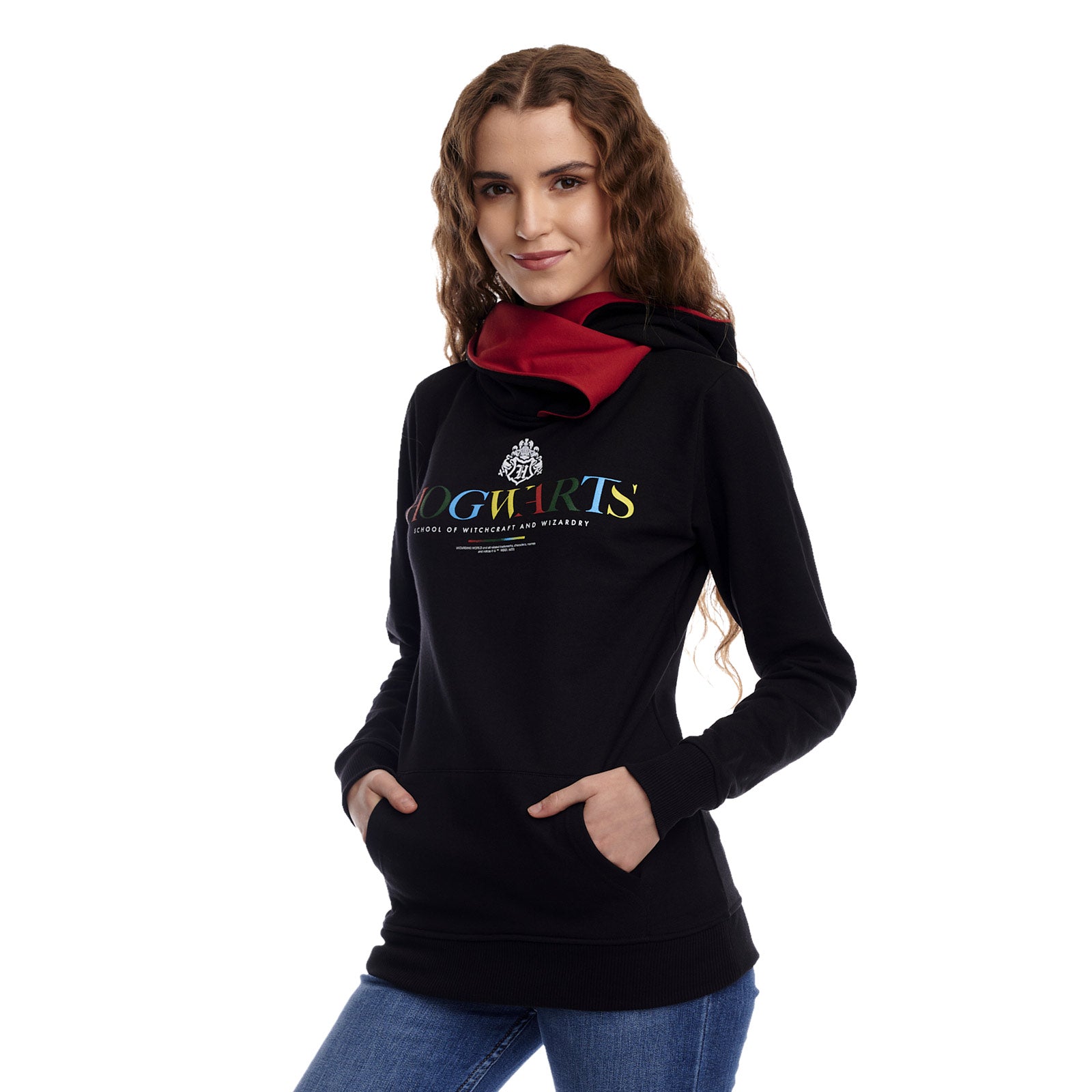 Product image Hogwarts Hoodie with Shawl Collar Black - Harry Potter