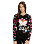 Produktbild Alice im Wunderland - Time for Tea Longsleeve Damen schwarz
