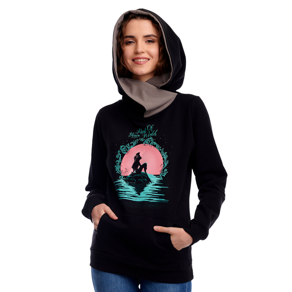 Produktbild Arielle - Part of Your World Hoodie Damen schwarz