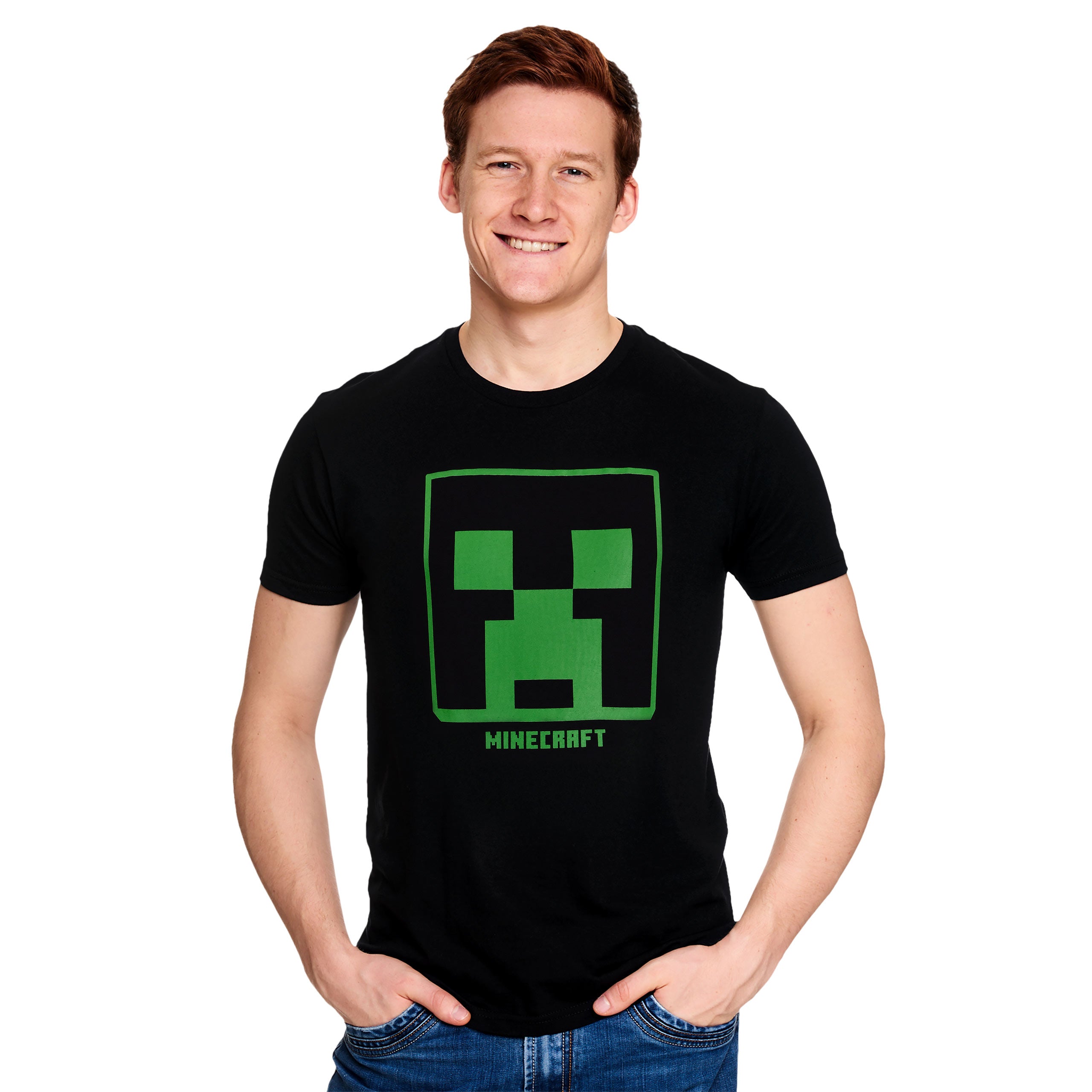 Produktbild Minecraft - Creeper Logo T-Shirt schwarz
