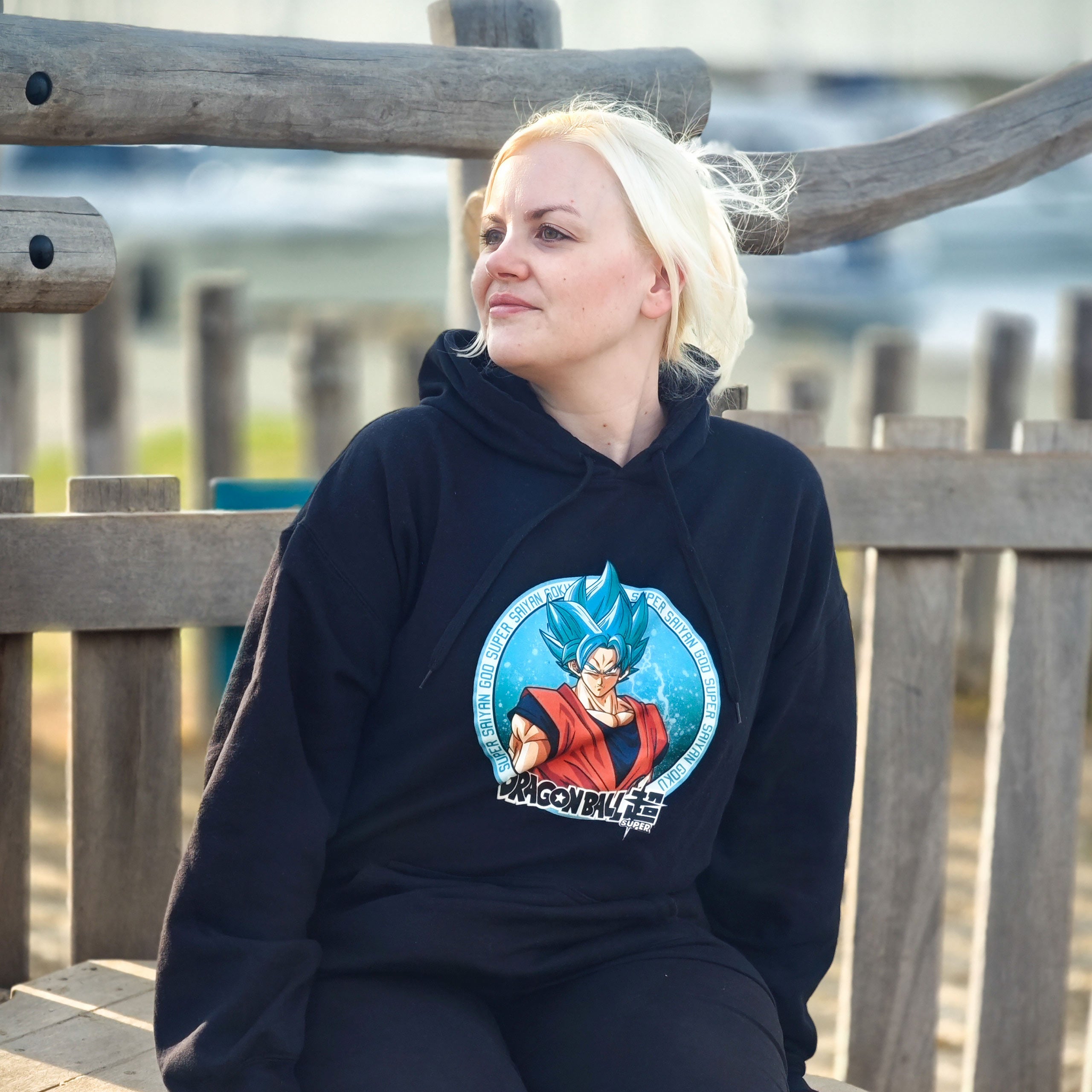 Produktbild Dragon Ball Super - Goku Super Saiyan Blue Hoodie schwarz