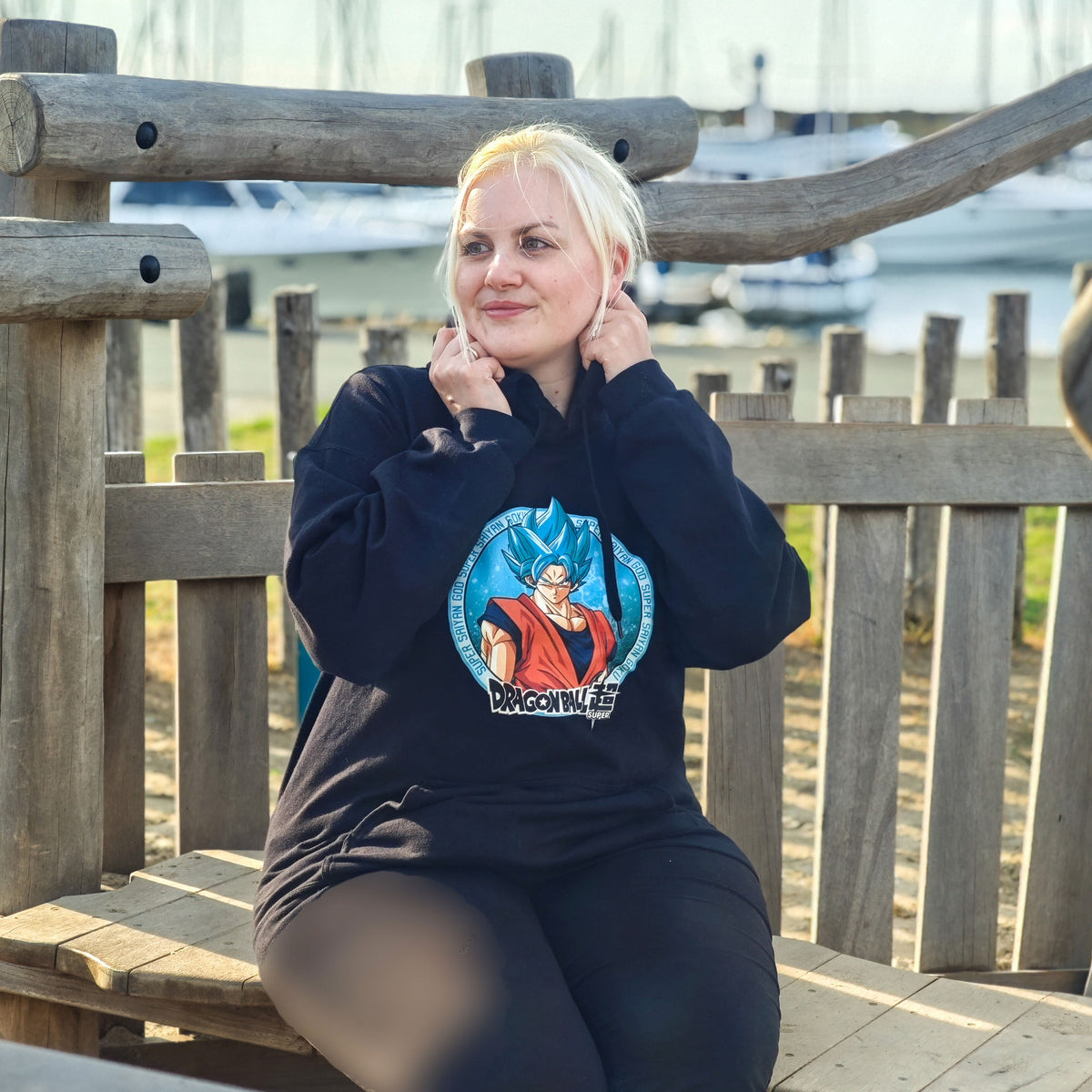 Produktbild Dragon Ball Super - Goku Super Saiyan Blue Hoodie schwarz
