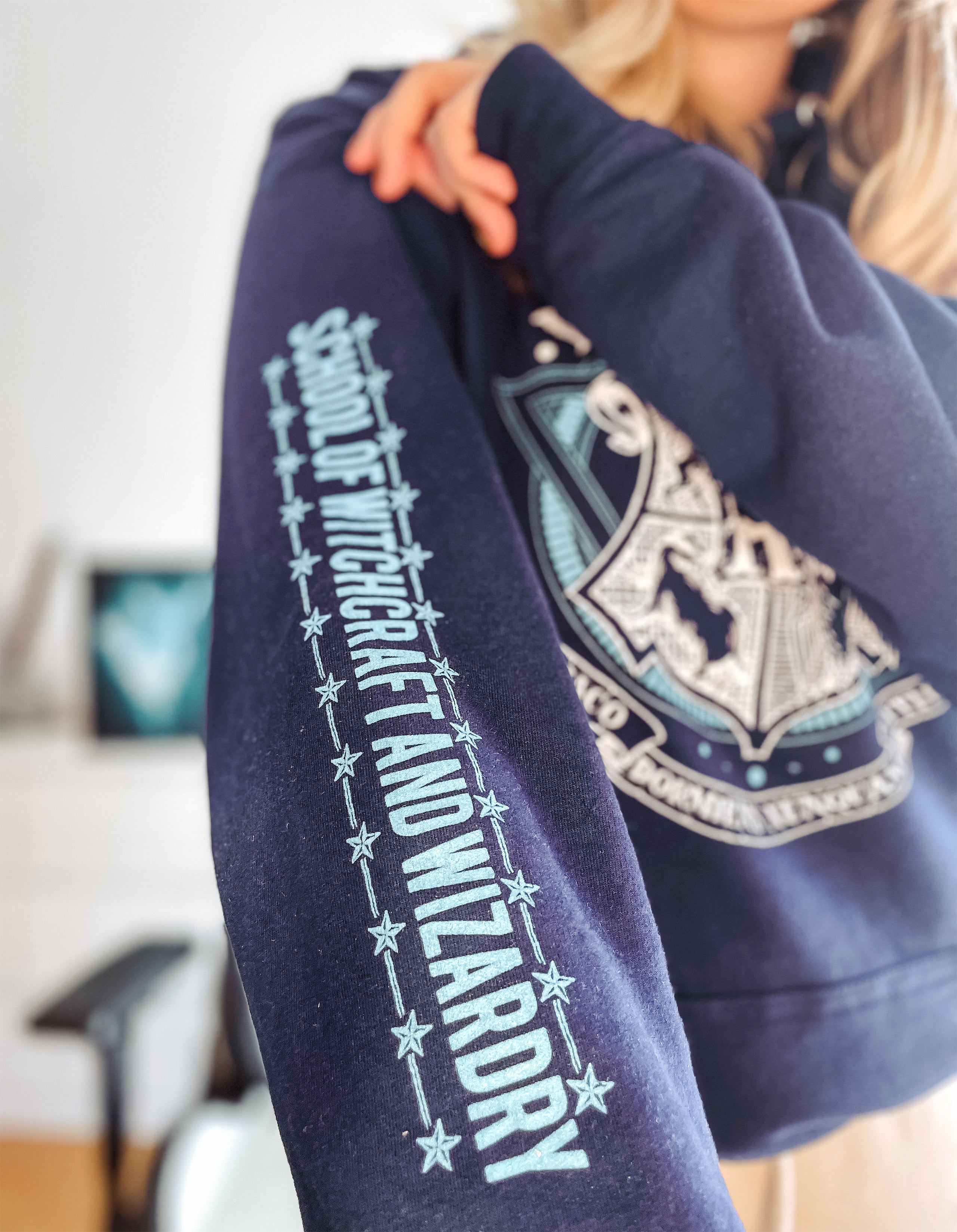 Produktbild Harry Potter - Hogwarts School of Witchcraft Hoodie blau