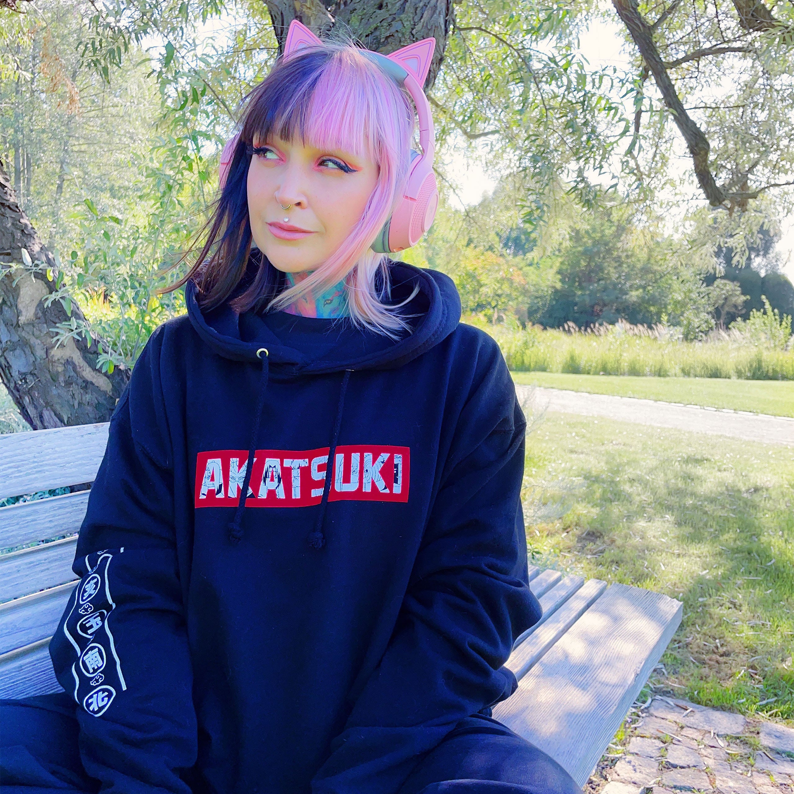 Produktbild Naruto Shippuden - Akatsuki Hoodie schwarz