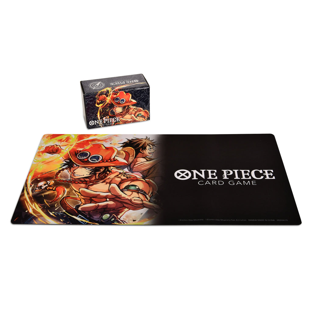 One Piece Card Game - Portgas D. Ace Spielmatte und Aufbewahrungsbox