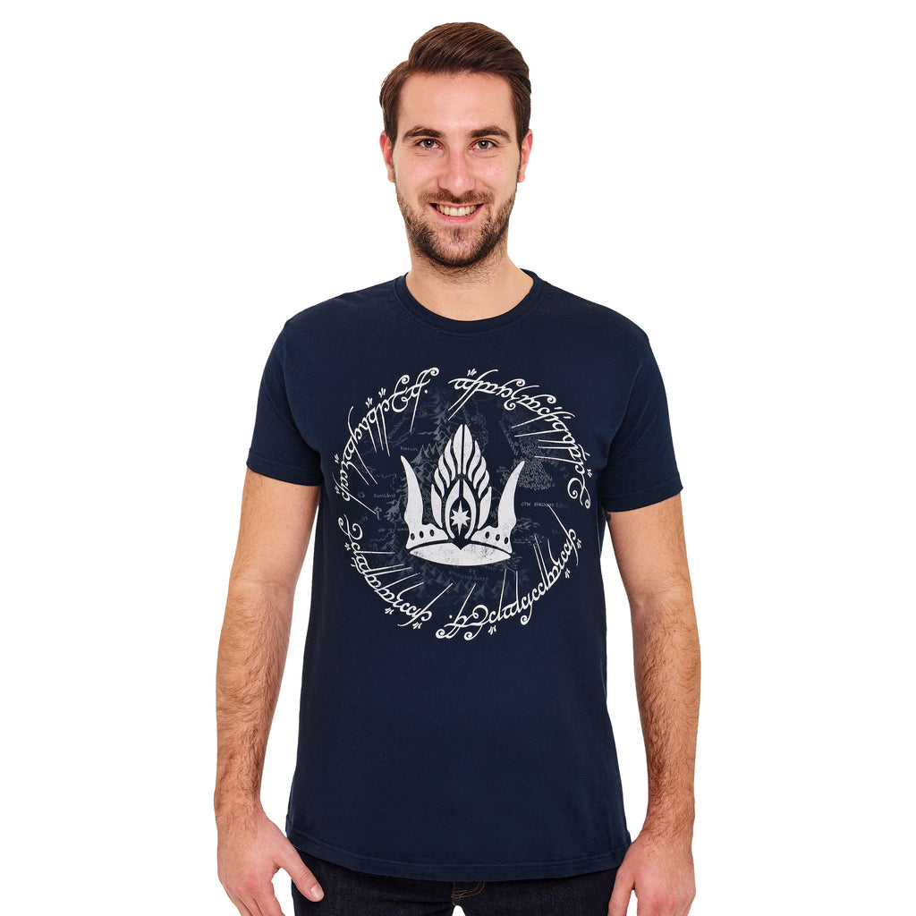 Produktbild Der Herr der Ringe - Krone von Gondor T-Shirt blau