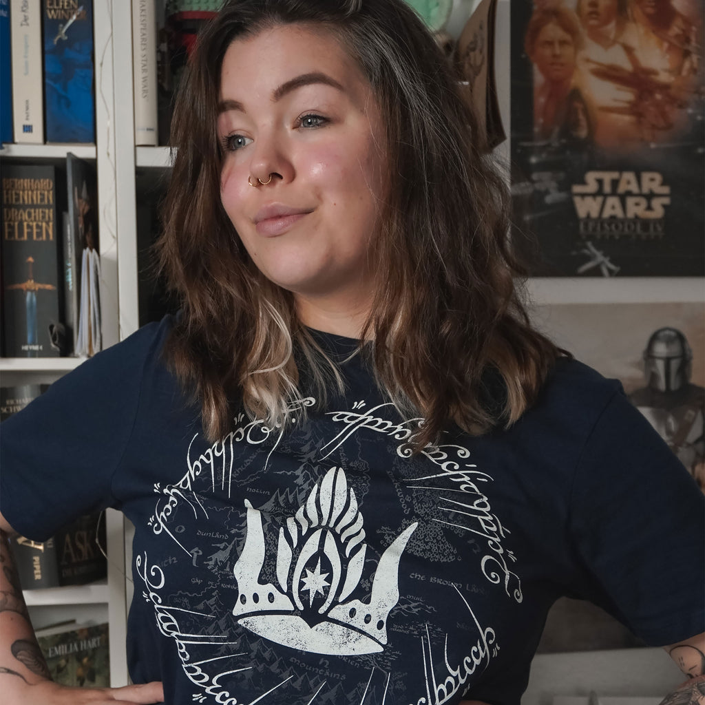 Produktbild Der Herr der Ringe - Krone von Gondor T-Shirt blau