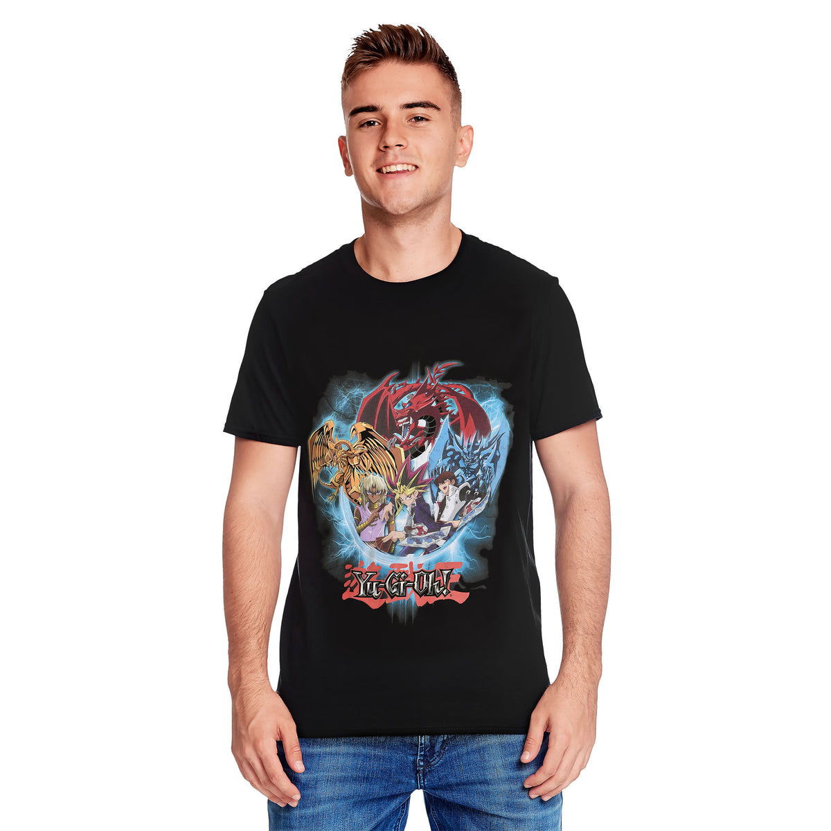 Produktbild Yu-Gi-Oh! - Group Shot Blue Vortex T-Shirt schwarz