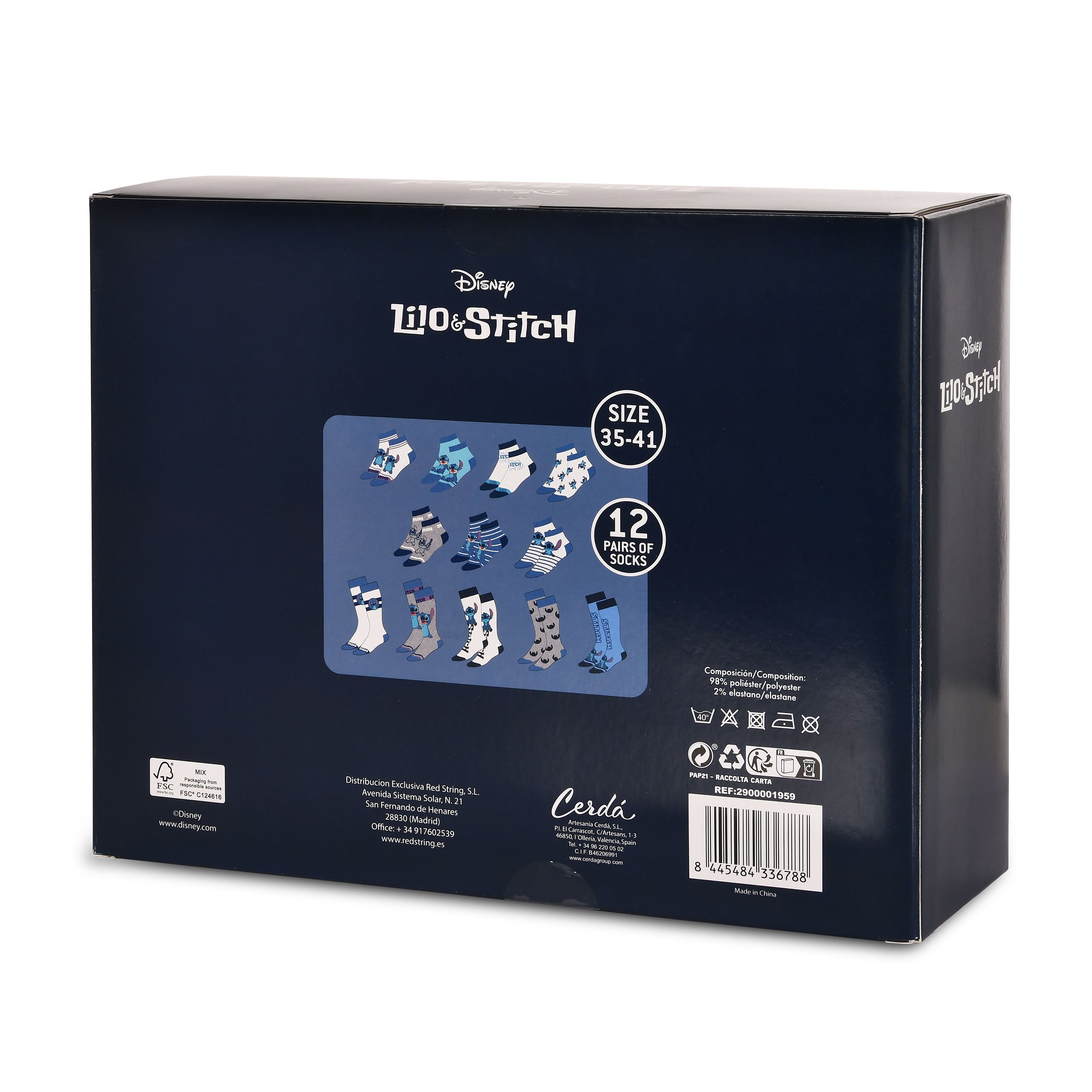 Produktbild Lilo & Stitch - Socken Adventskalender Stitch