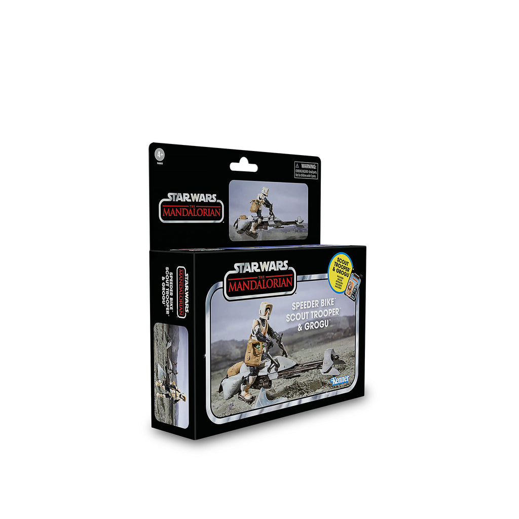 Produktbild Star Wars - Speeder Bike mit Scout Trooper & Grogu Actionfigur