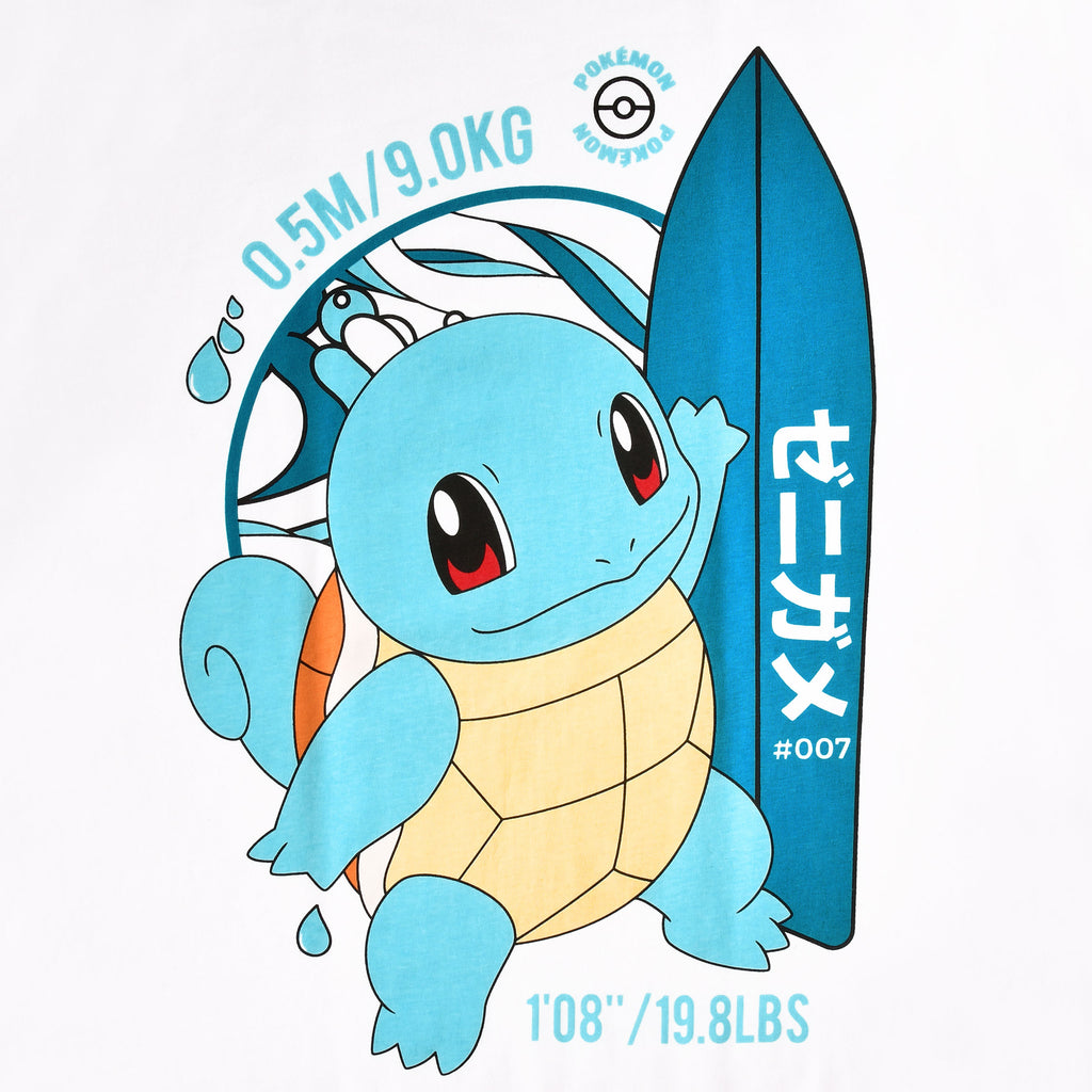 Produktbild Pokemon - Schiggy Surfer T-Shirt weiß