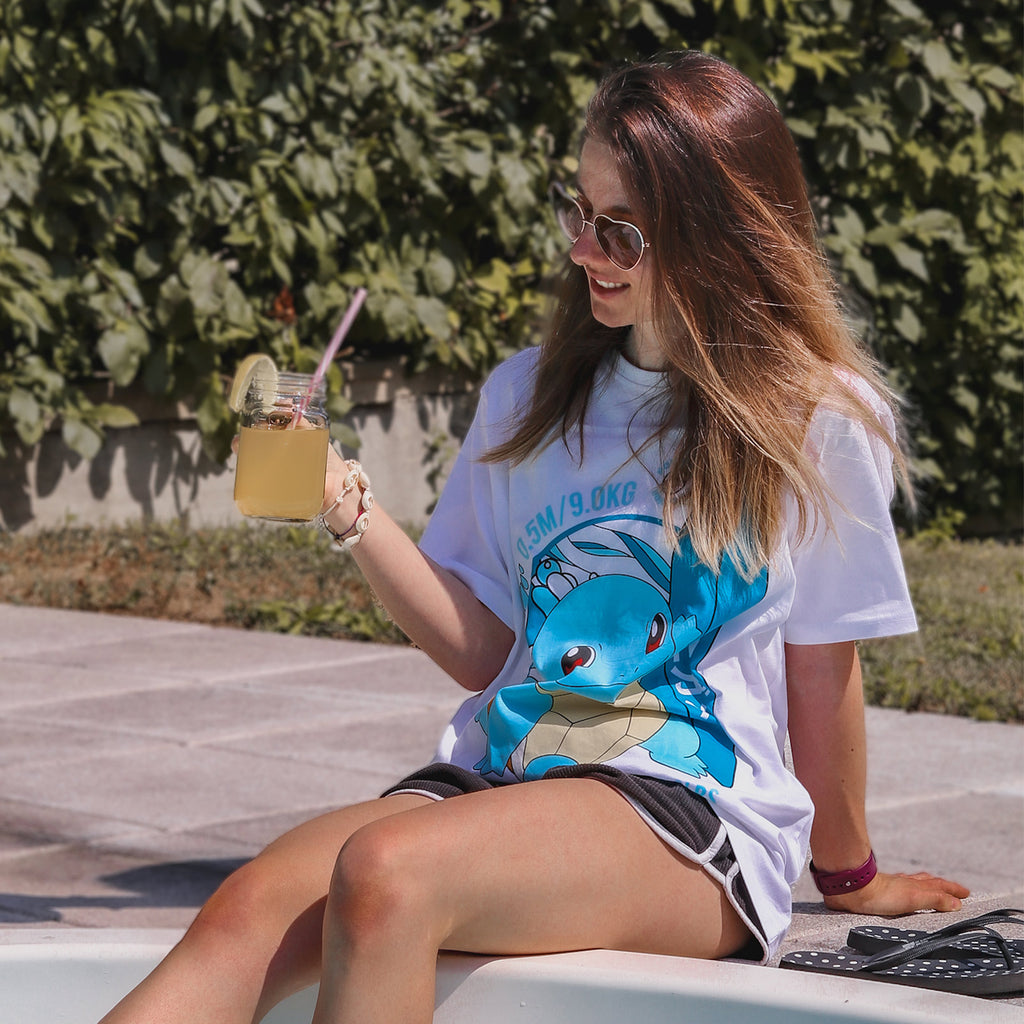 Produktbild Pokemon - Schiggy Surfer T-Shirt weiß
