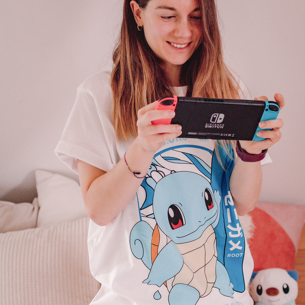 Produktbild Pokemon - Schiggy Surfer T-Shirt weiß