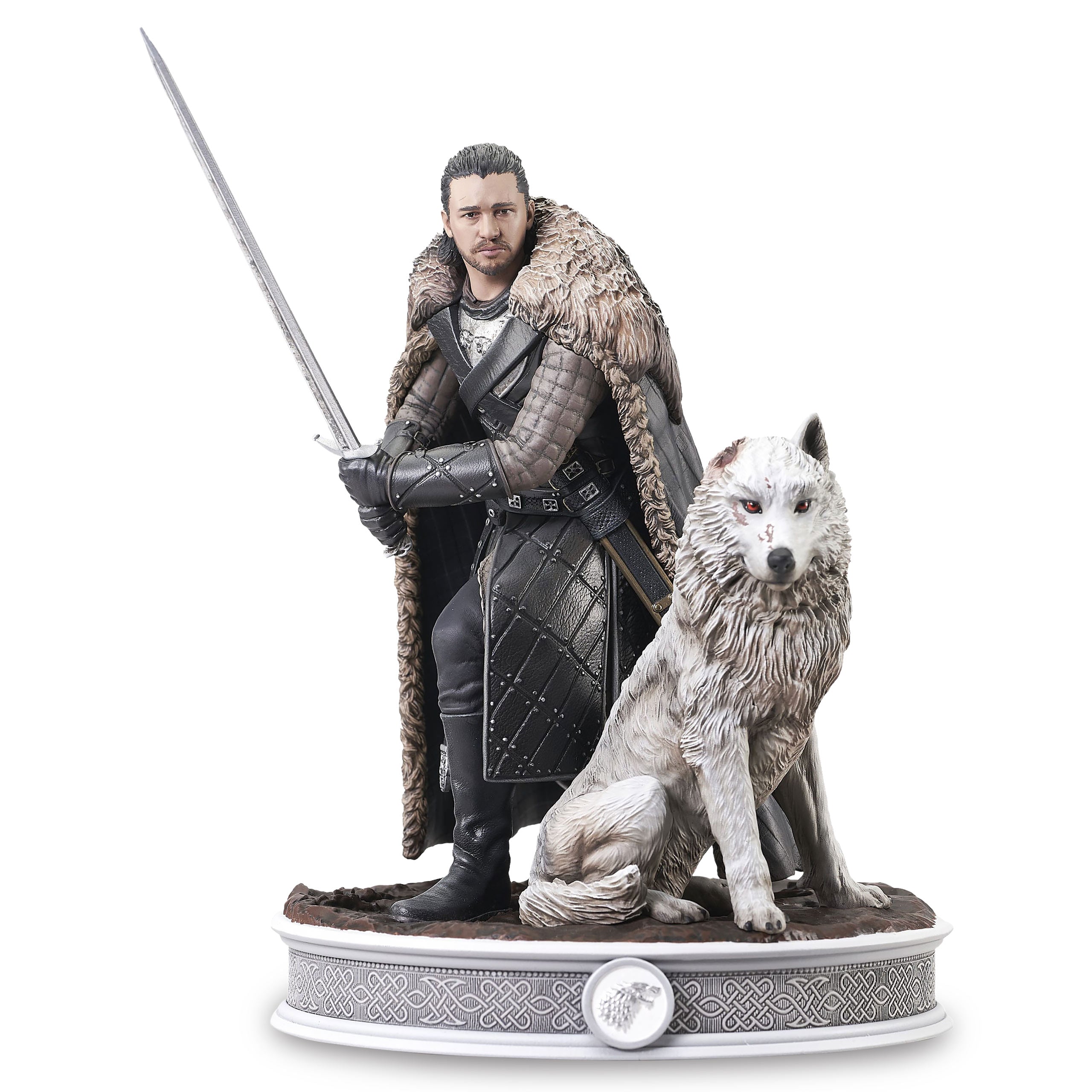 Produktbild Game of Thrones - Jon Snow mit Schattenwolf Diorama